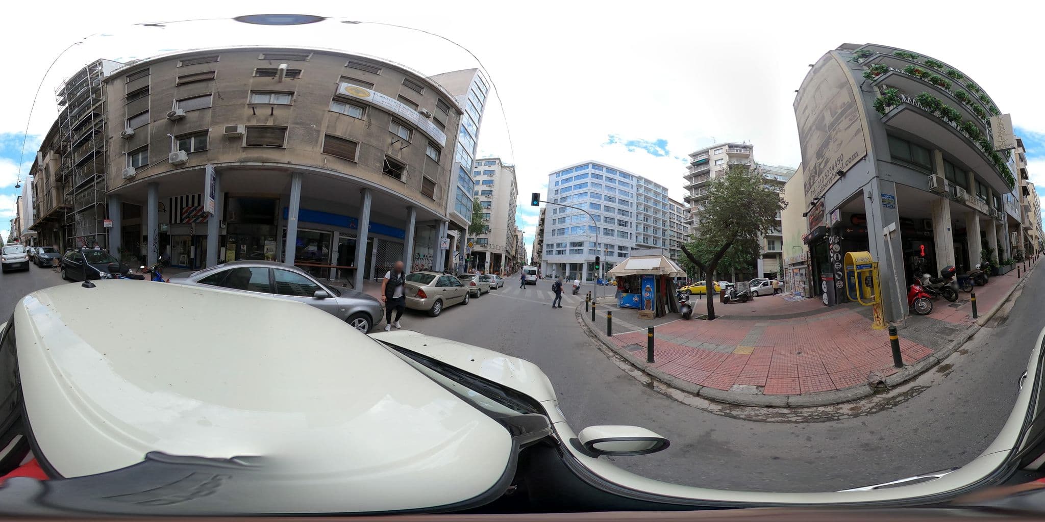 Street view near Elysium Hotel, Athens — © KostasPin (CC BY-SA · Mapillary)