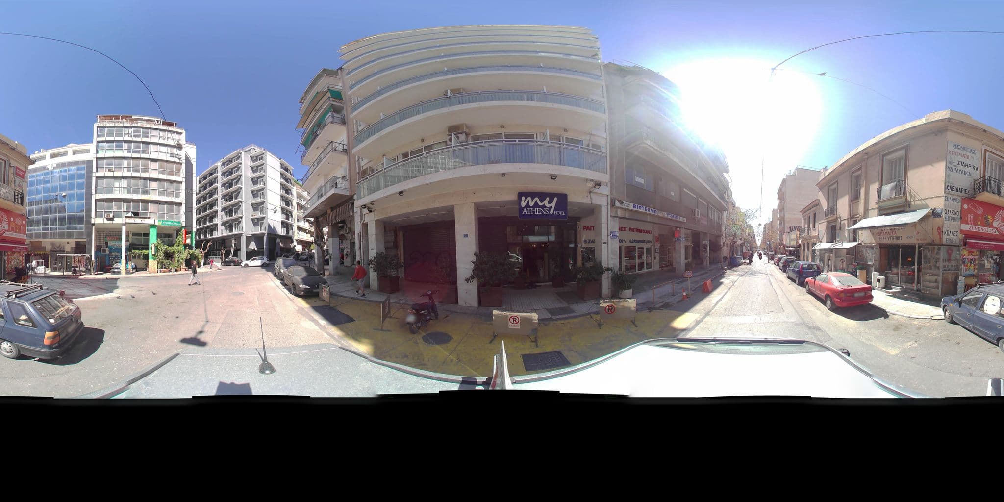 Street view near Ζηνων Hotel, Athens — © zaf3kala (CC BY-SA · Mapillary)