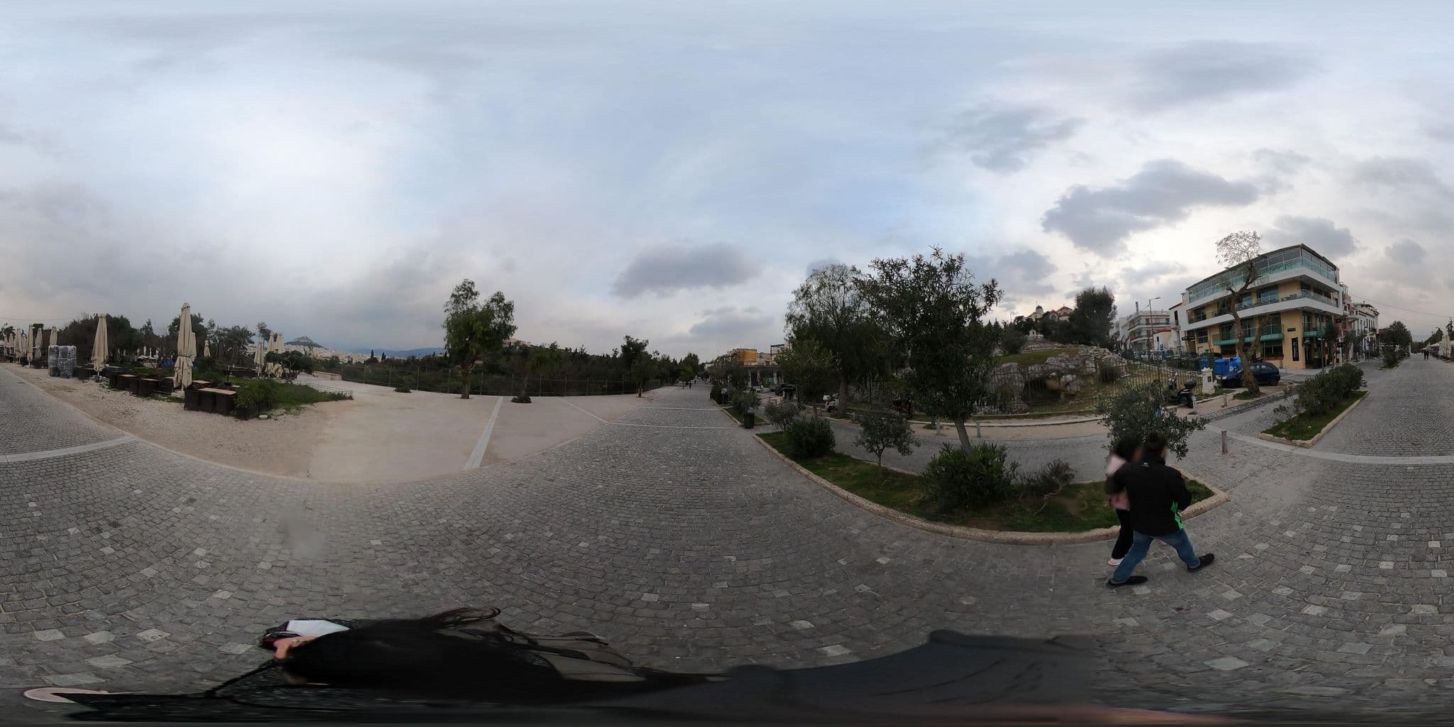 Street view near Hotel Thissio, Athens — © sokoukou (CC BY-SA · Mapillary)