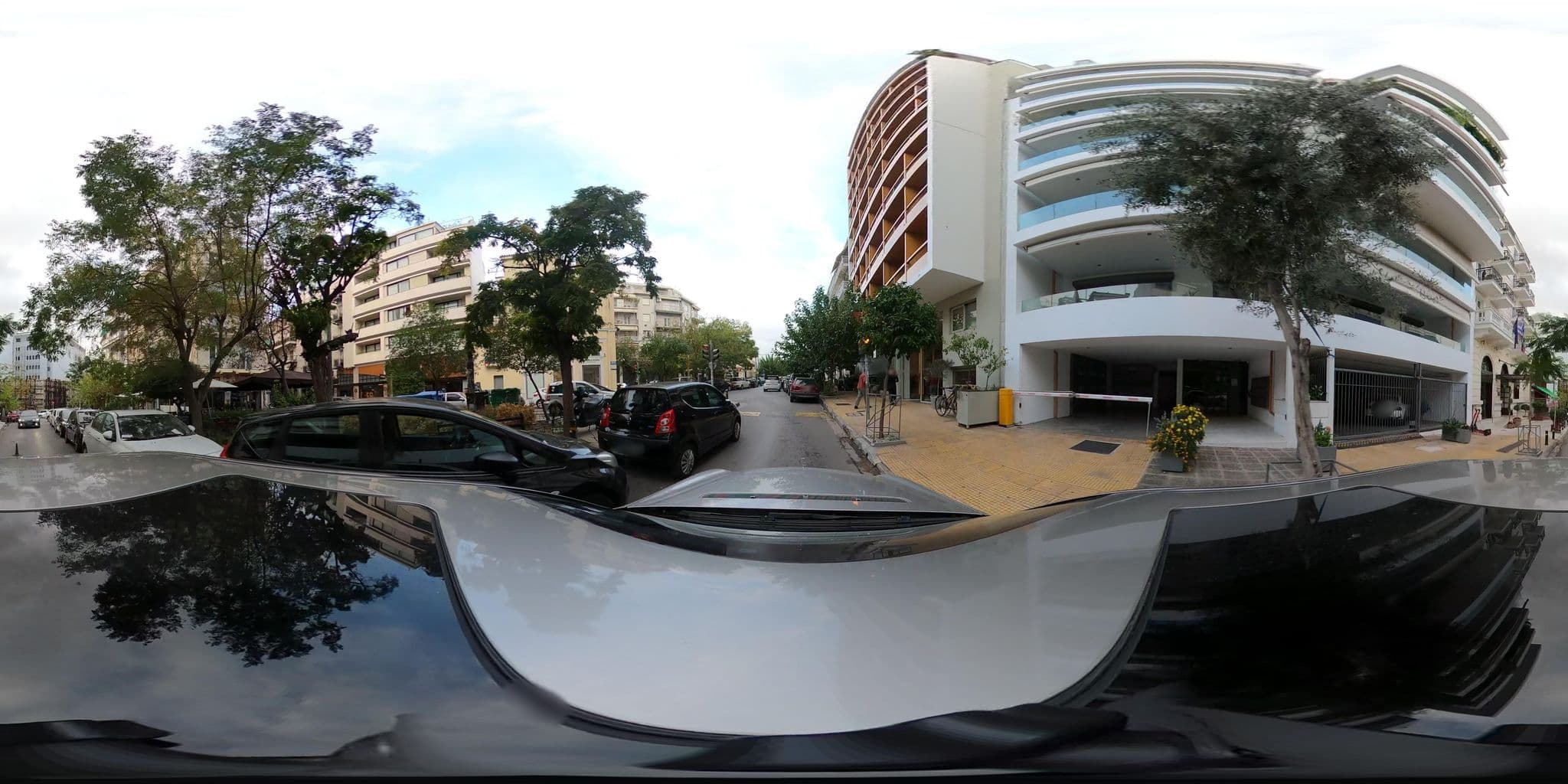 Street view near Coco-Mat Hotel, Athens — © VMConsulting (CC BY-SA · Mapillary)