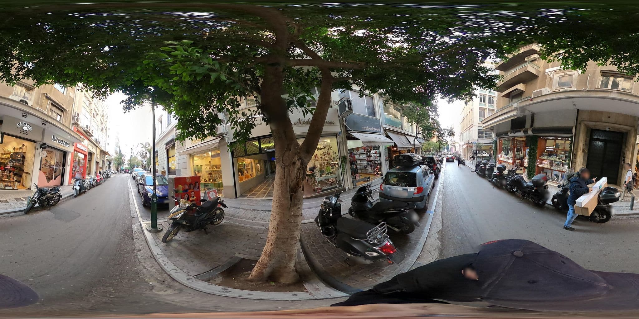 Street view near Voulis Attico Rooms & Apartments, Athens — © costasl (CC BY-SA · Mapillary)
