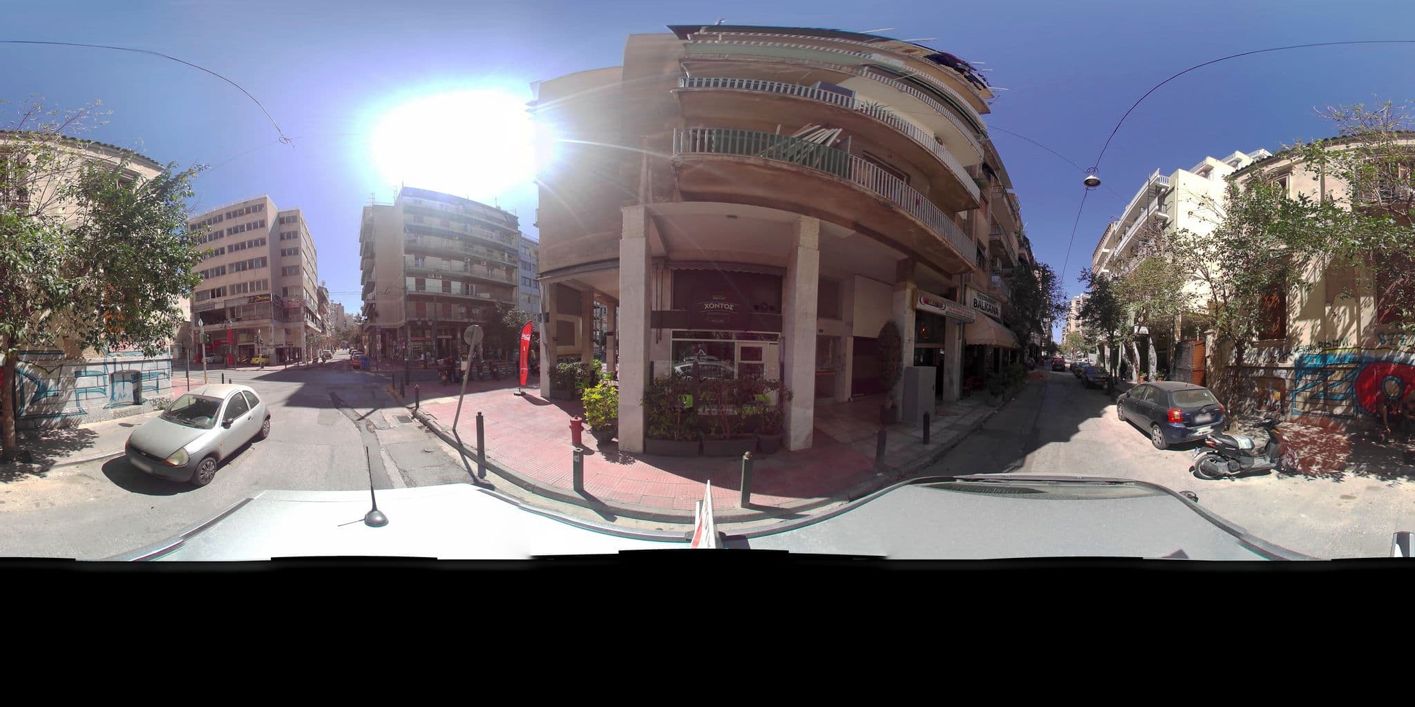 Street view near Albion Hotel Αθήνα, Athens — © zaf3kala (CC BY-SA · Mapillary)