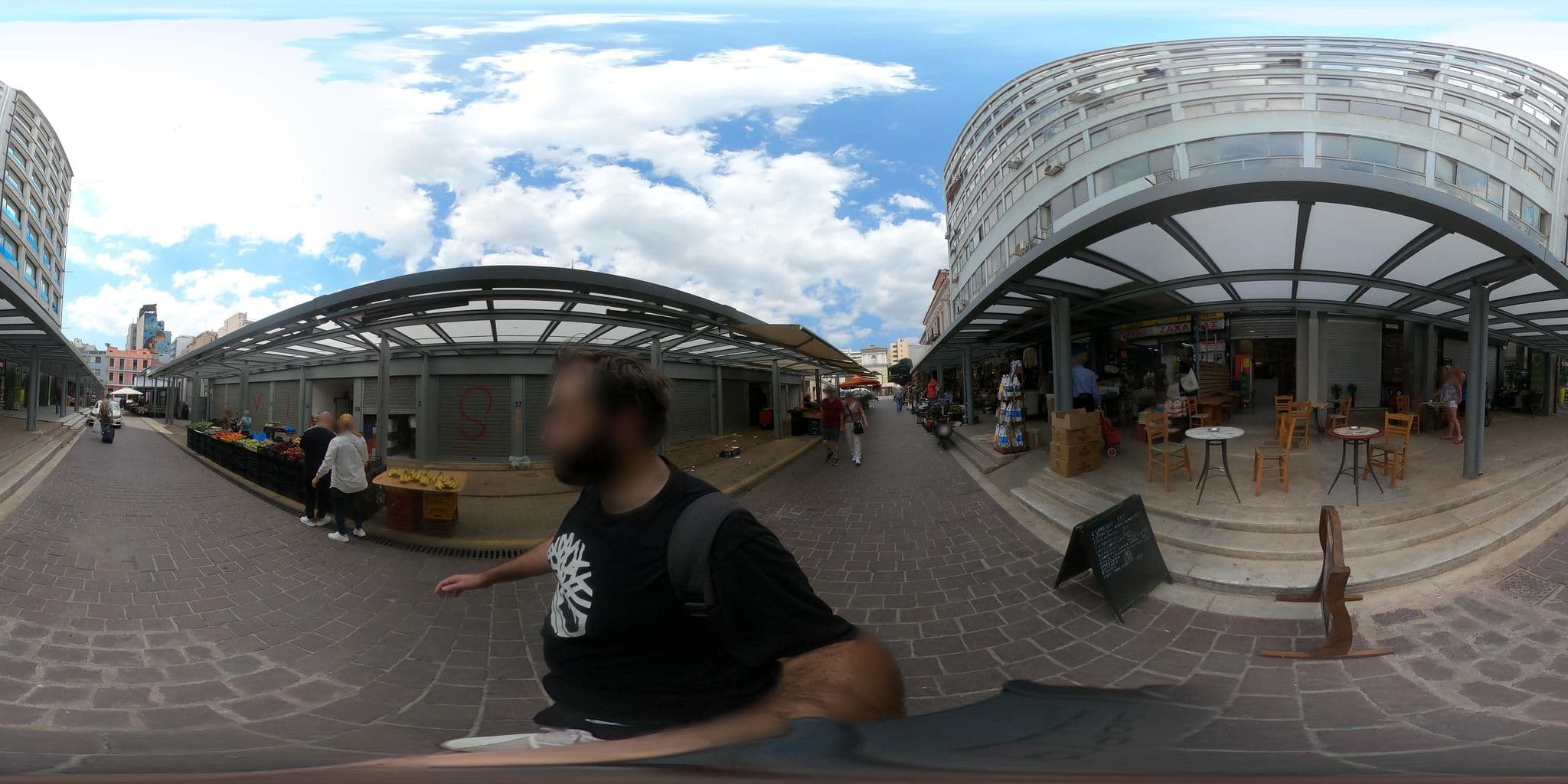 Street view near Athinaikon Hotel, Athens — © efikour (CC BY-SA · Mapillary)