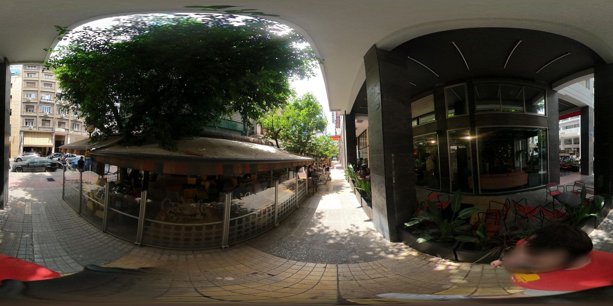 Street view near Cosmopolite Hotel, Athens — © KostasPin (CC BY-SA · Mapillary)