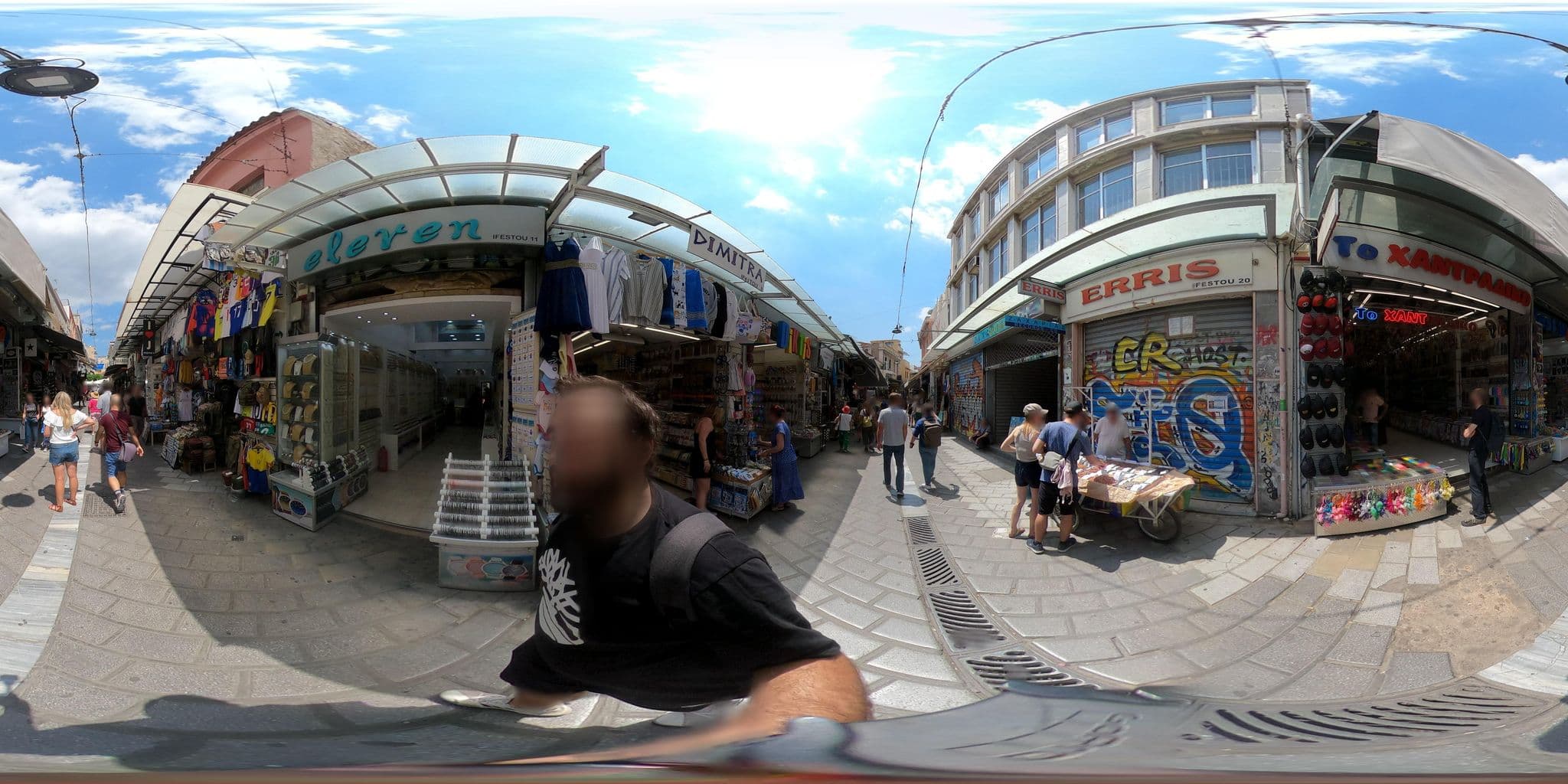 Street view near Muse Urban Suites, Athens — © efikour (CC BY-SA · Mapillary)