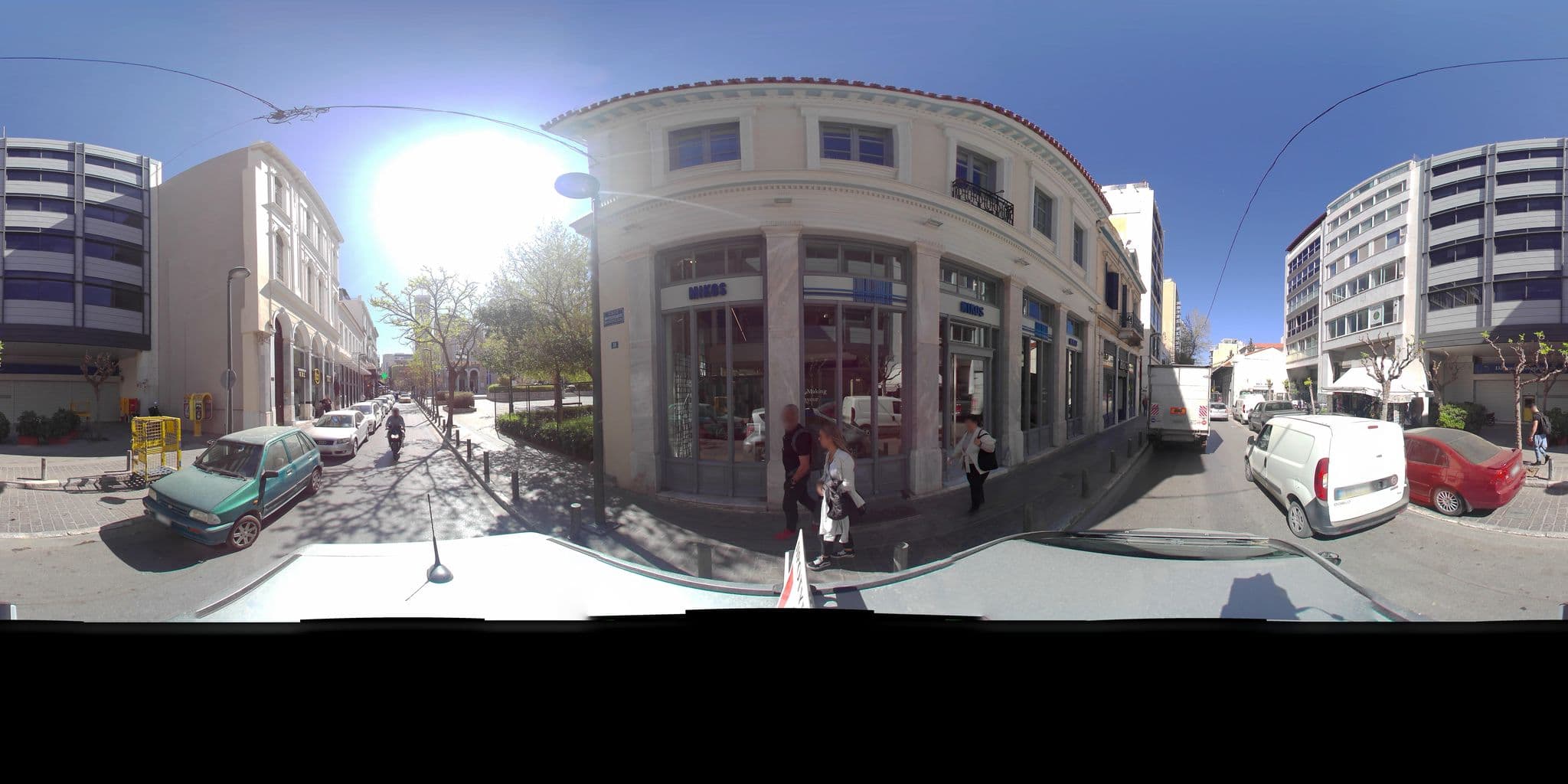 Street view near Regal Hotel Mitropoleos, Athens — © zaf3kala (CC BY-SA · Mapillary)