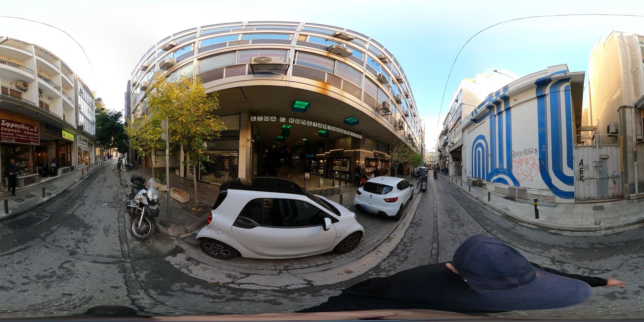 Street view near Euryclea Residences, Athens — © costasl (CC BY-SA · Mapillary)