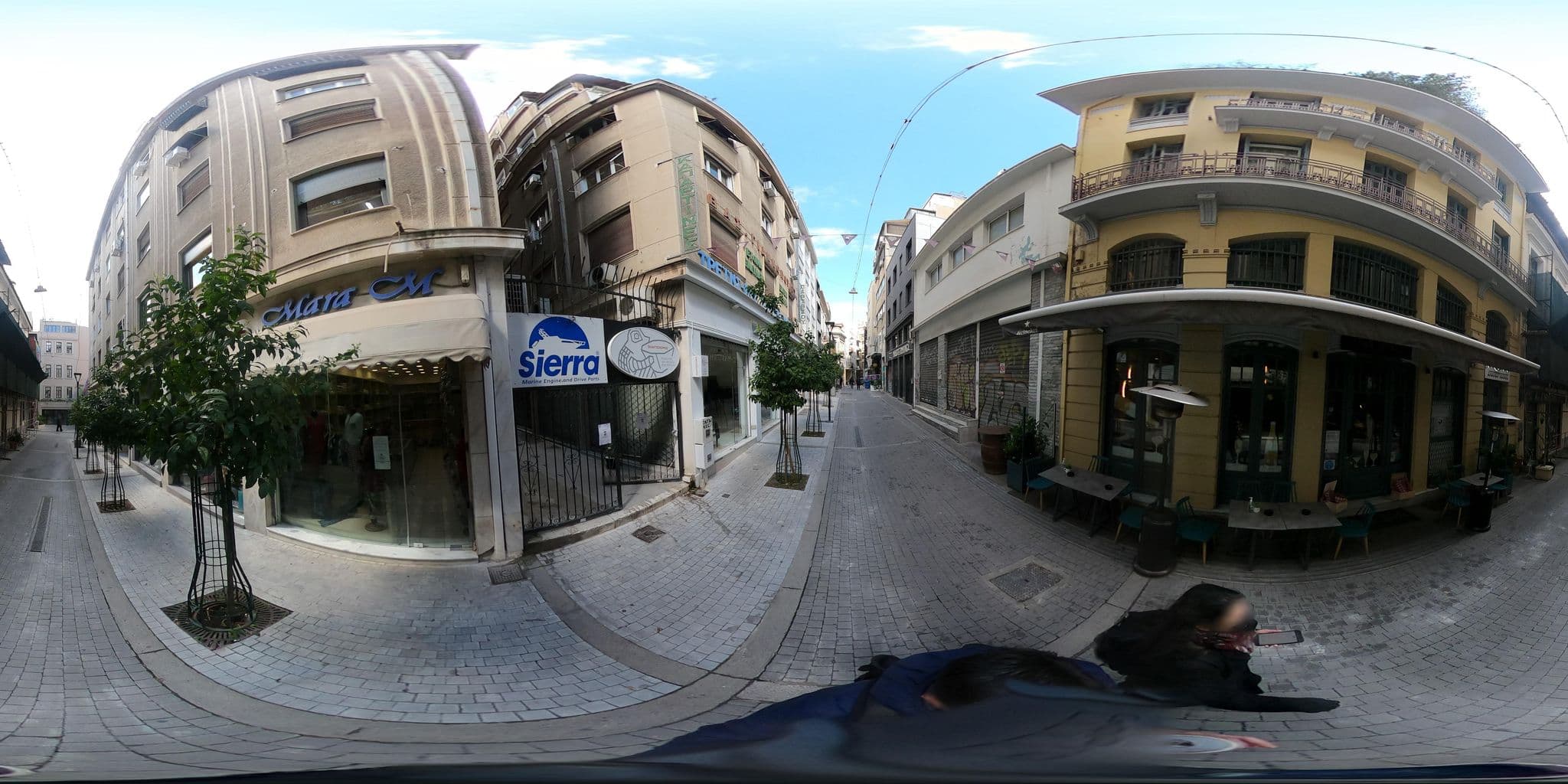 Street view near Monk Suites by MLT, Athens — © alexbartzokas (CC BY-SA · Mapillary)