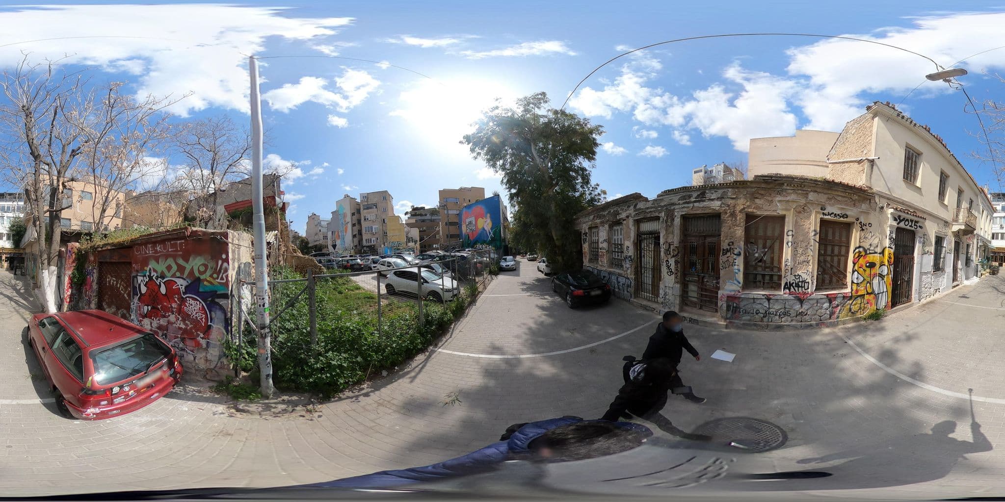 Street view near Ap Acropolis View Room & Apartments, Athens — © Elefthkonst (CC BY-SA · Mapillary)