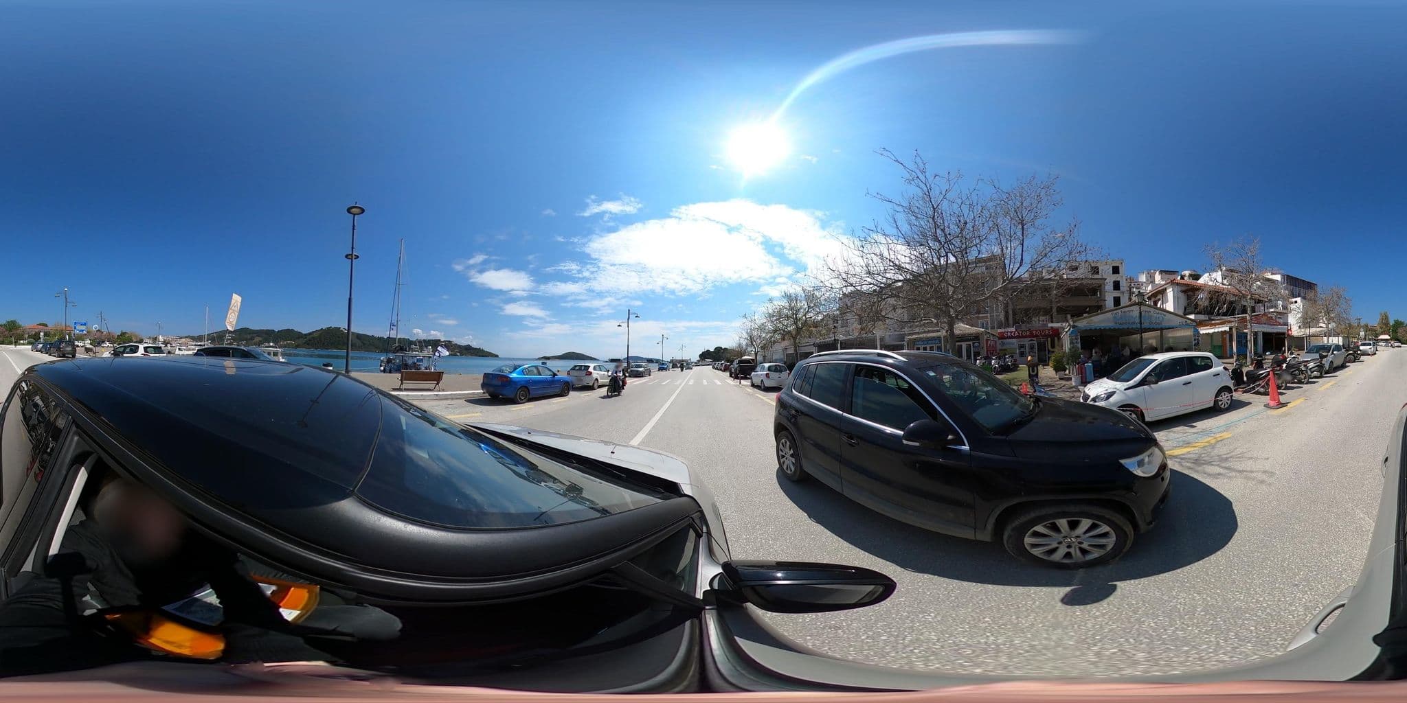 Street view near Christine Hotel Skiathos, Skiáthos — © VMConsulting (CC BY-SA · Mapillary)