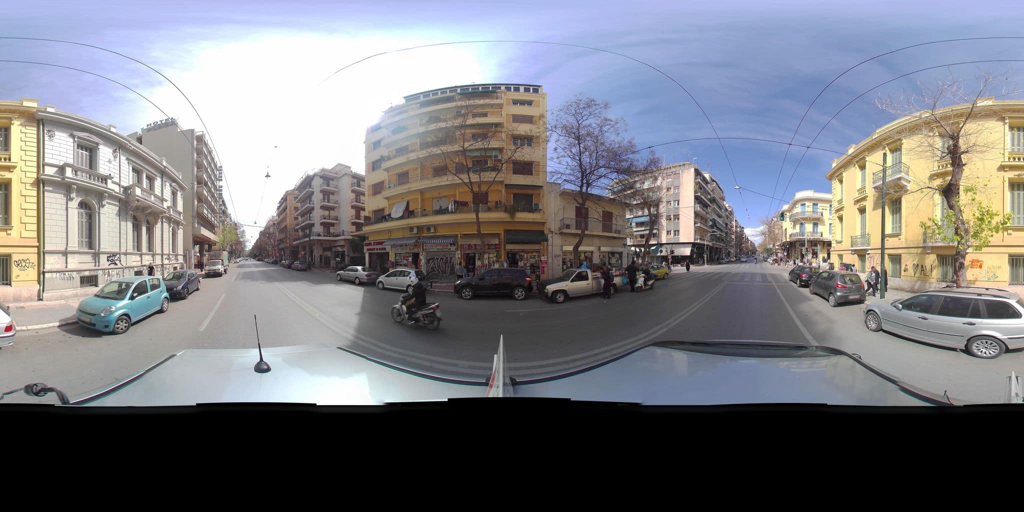 Street view near Athens Family Apartments - Βασιου Οε, Athens — © zaf3kala (CC BY-SA · Mapillary)