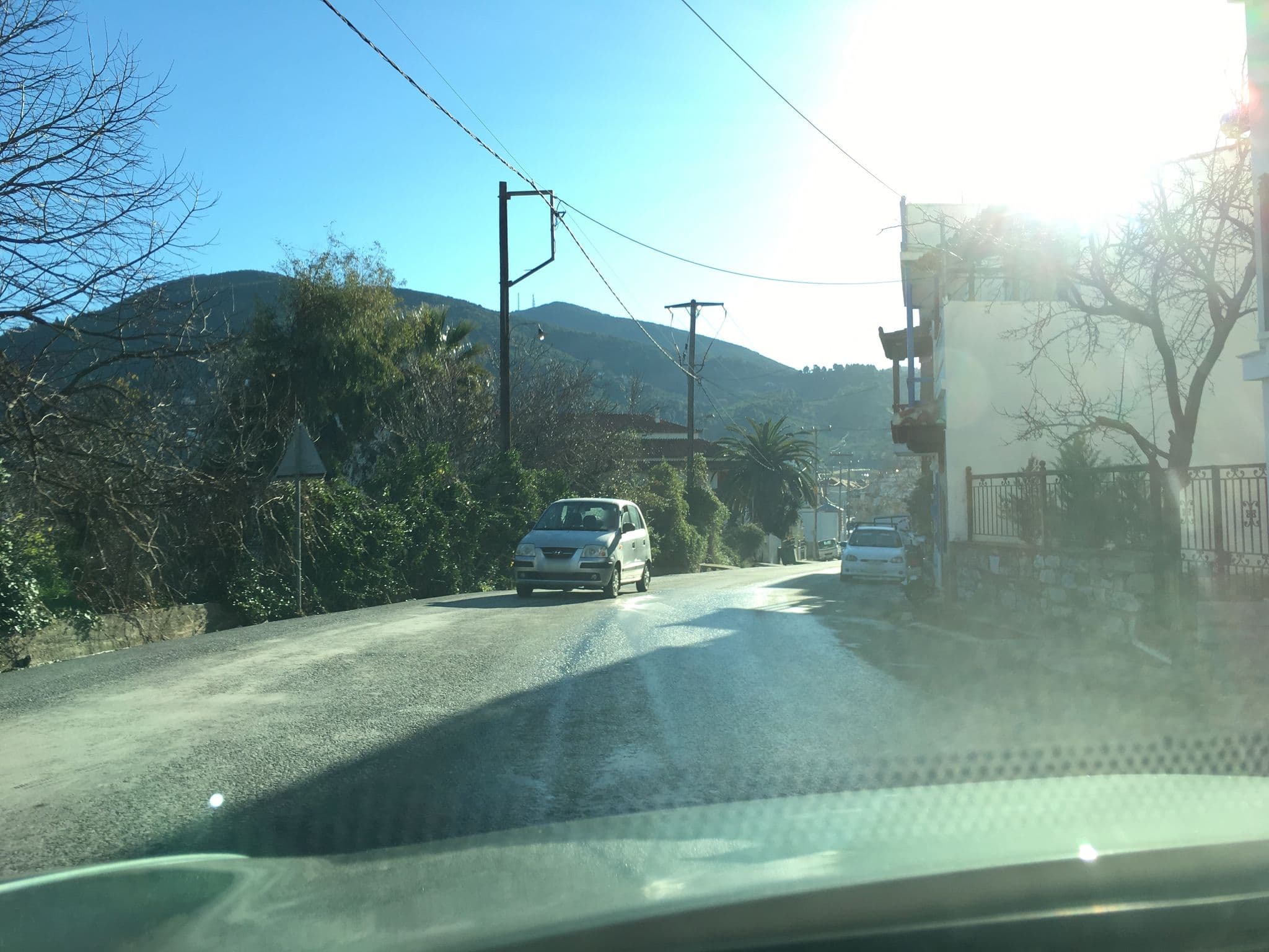 Street view near Hotel Aggeliki, Skópelos — © wazer (CC BY-SA · Mapillary)