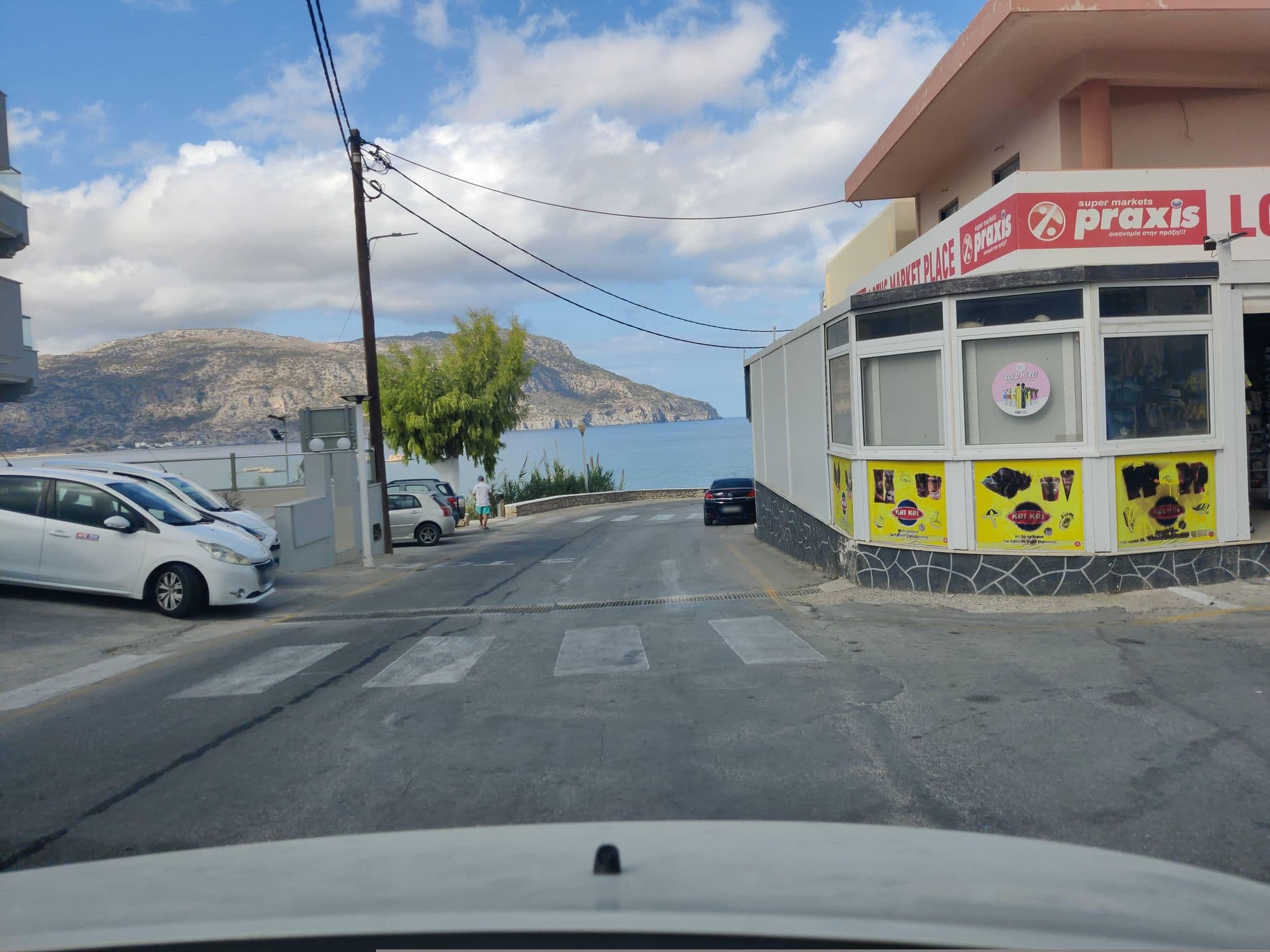 Street view near Potideon Bay, Karpathos — © kietlak (CC BY-SA · Mapillary)