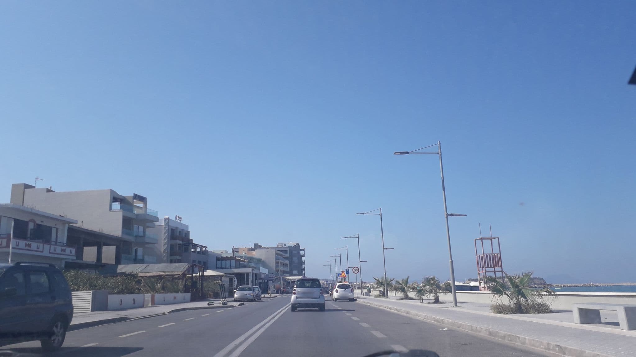 Street view near Zantina Beach Hotel, Rethymno — © jte (CC BY-SA · Mapillary)