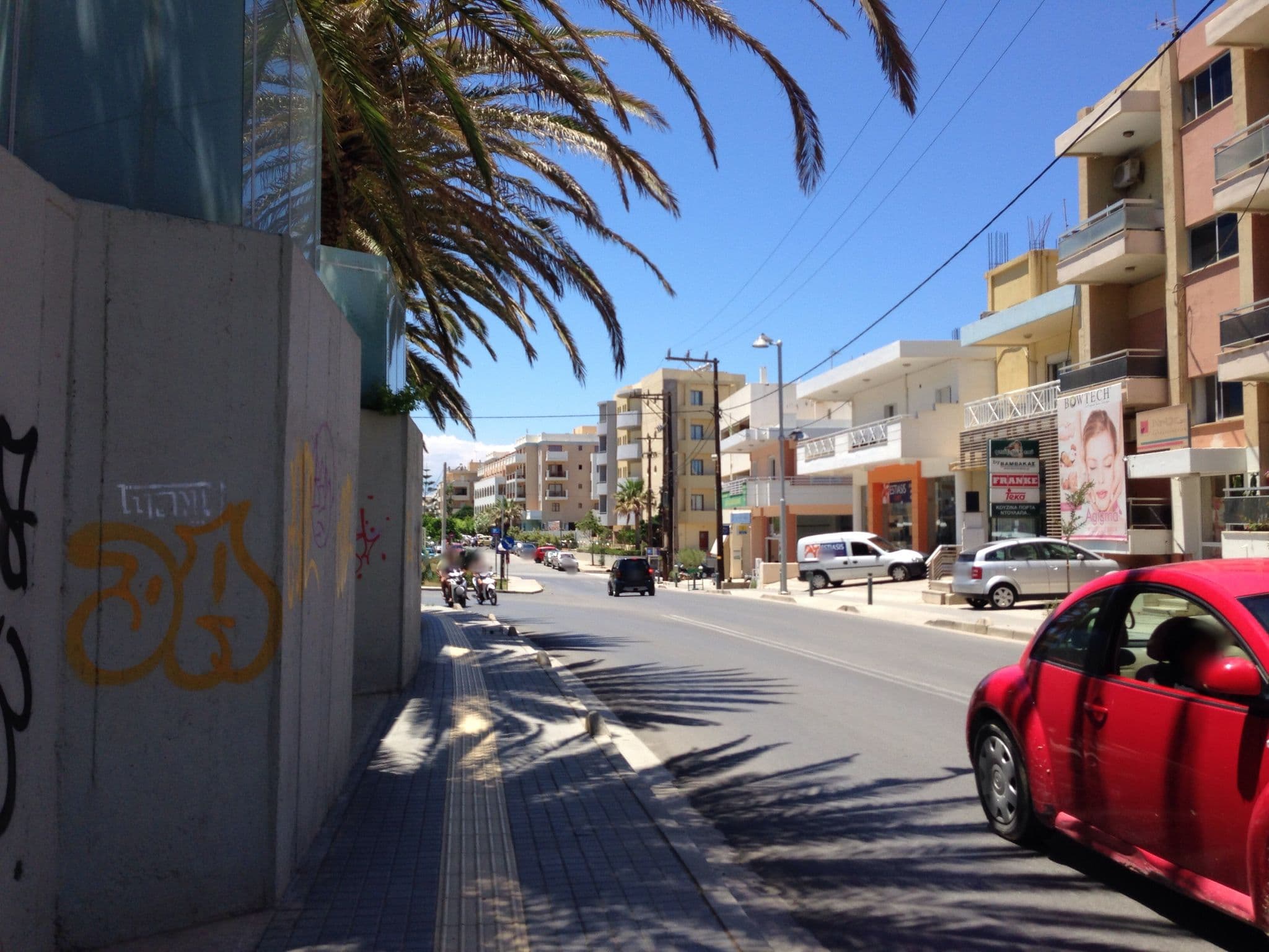Street view near Minos Hotel Pool, Rethymno — © lorimar (CC BY-SA · Mapillary)