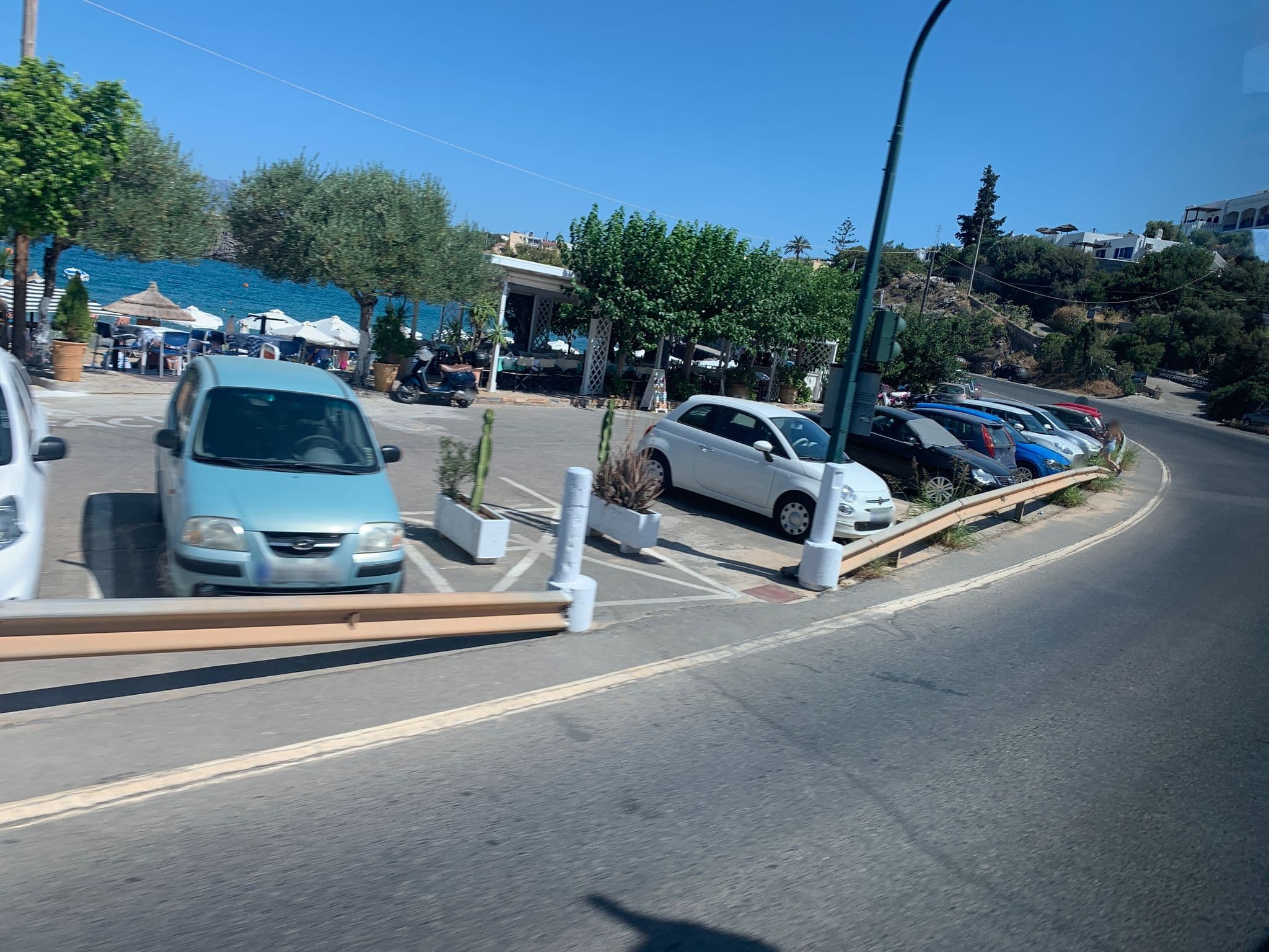 Street view near Faedra Beach Hotel, Ágios Nikólaos — © chicc0 (CC BY-SA · Mapillary)