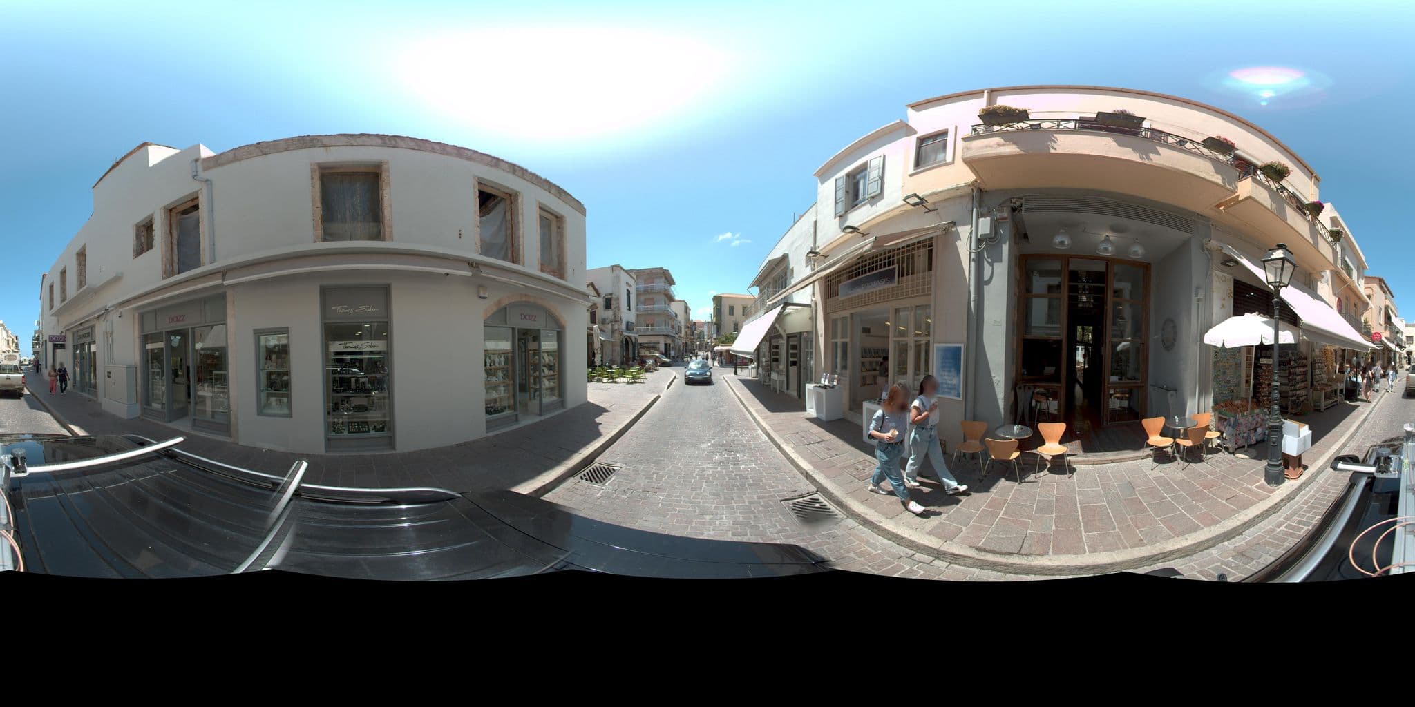 Street view near Ink Hotel 2, Rethymno — © MarianPanagiotopoulou (CC BY-SA · Mapillary)