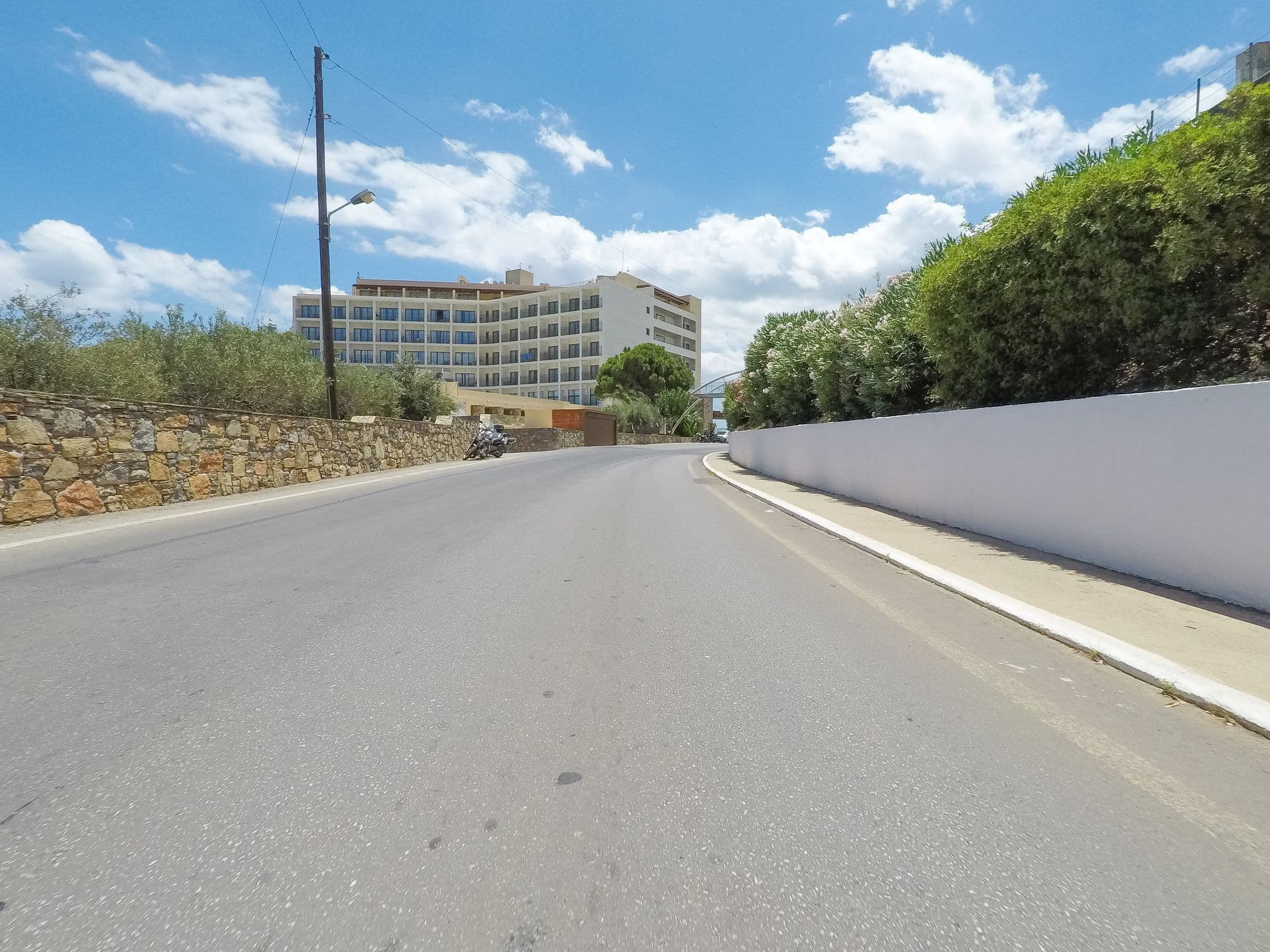 Street view near Iberostar Mirabelo, Ágios Nikólaos — © esario (CC BY-SA · Mapillary)
