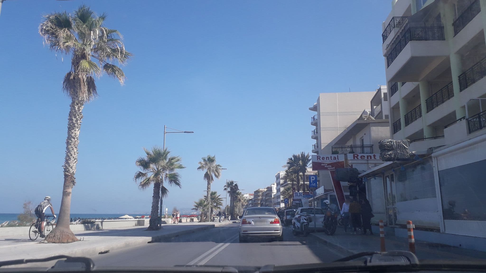 Street view near Theo Beach Ξενοδοχείο, Rethymno — © jte (CC BY-SA · Mapillary)