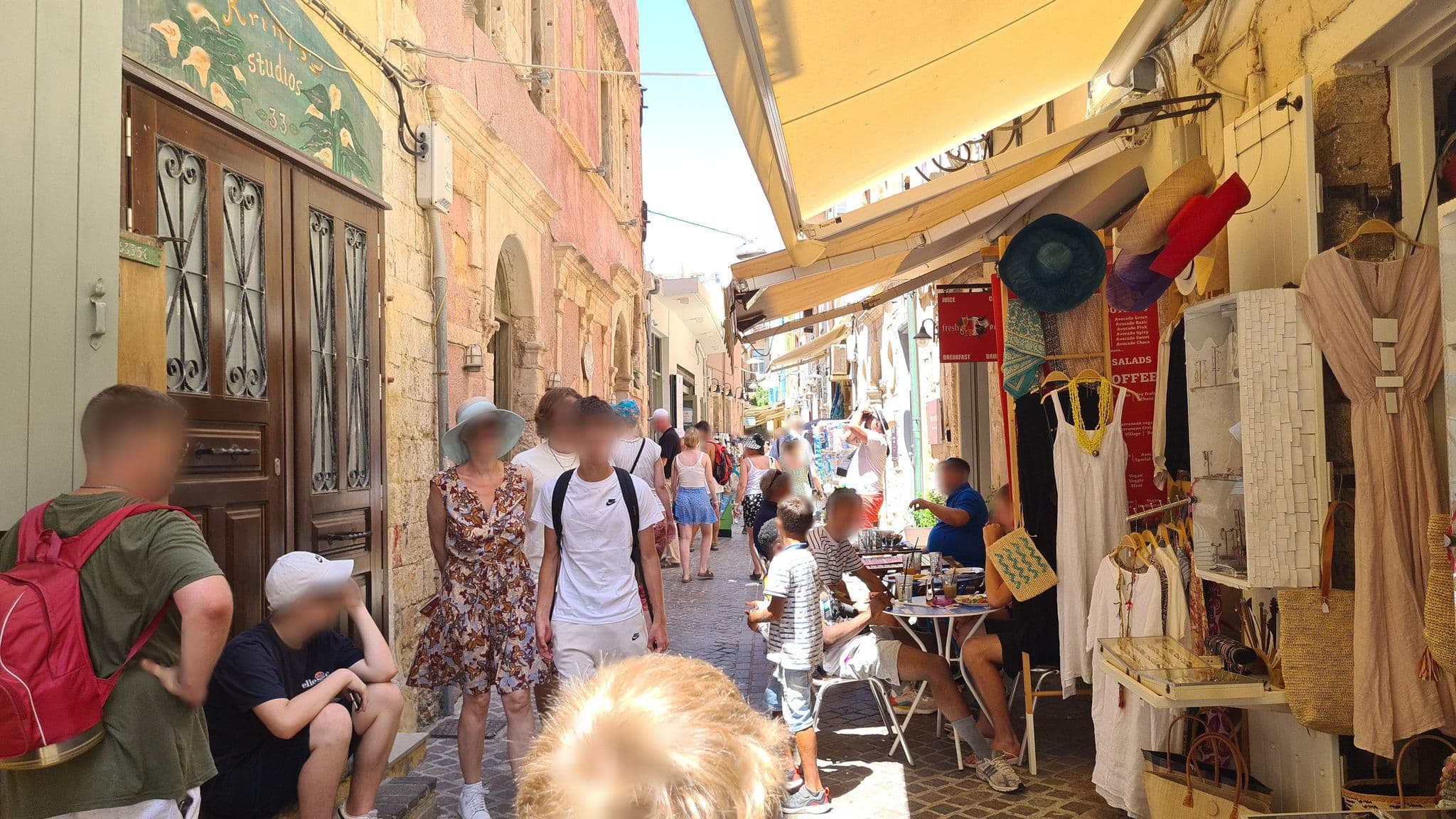 Street view near Serenissima Boutique Hotel, Chaniá — © dsmm (CC BY-SA · Mapillary)