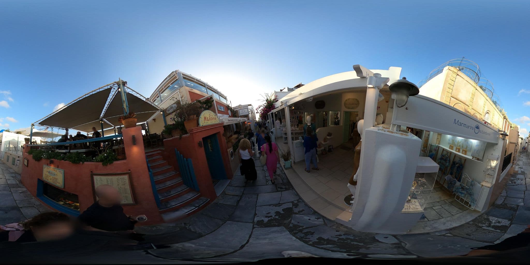 Street view near My Blue, Oía — © efikour (CC BY-SA · Mapillary)