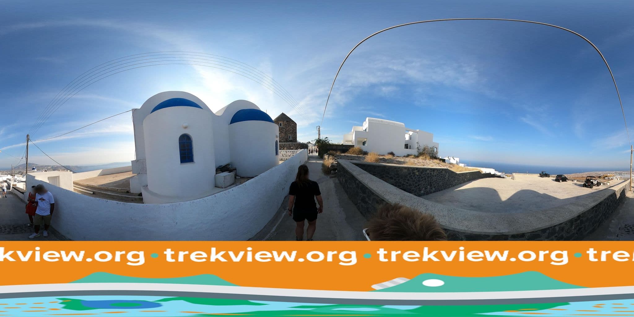Street view near Aeolos Studios & Suites, Firá — © trekviewed (CC BY-SA · Mapillary)