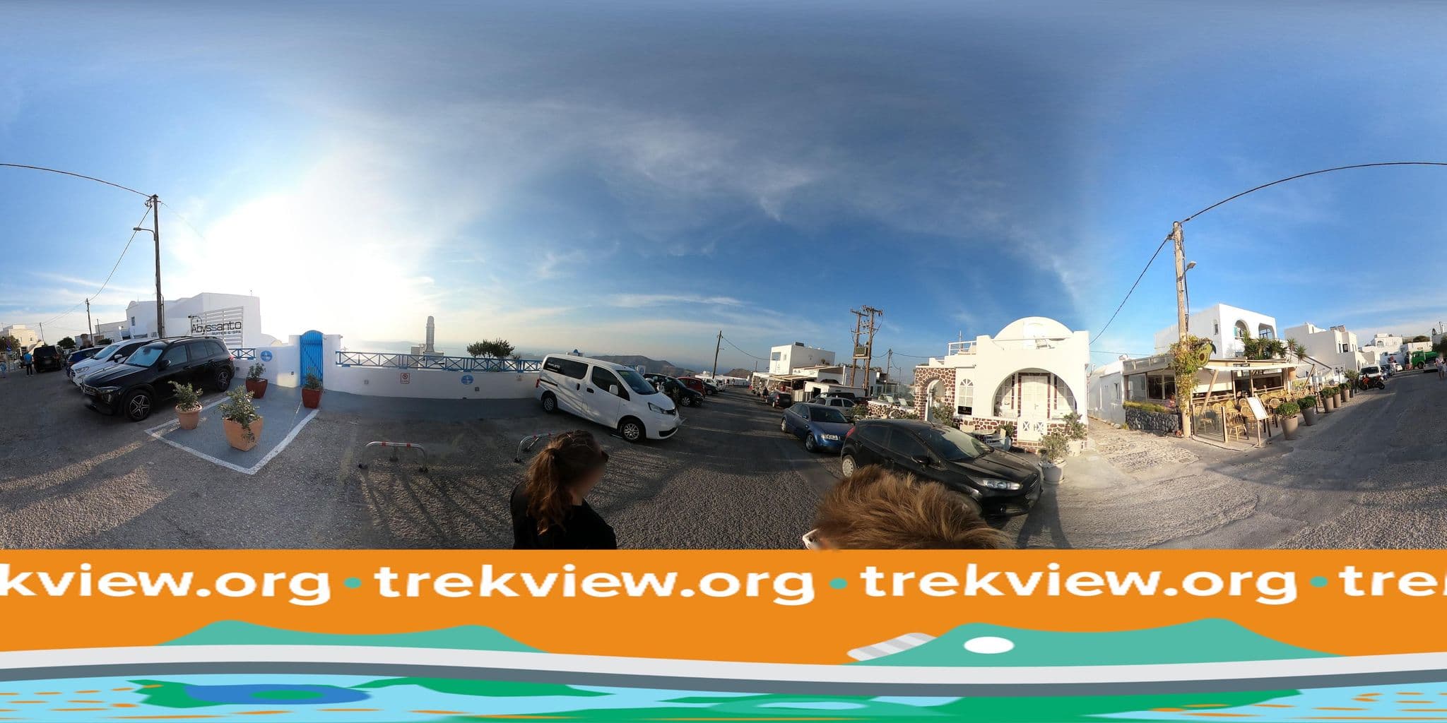 Street view near Abyssanto Suites by Apolafsi, Firá — © trekviewed (CC BY-SA · Mapillary)