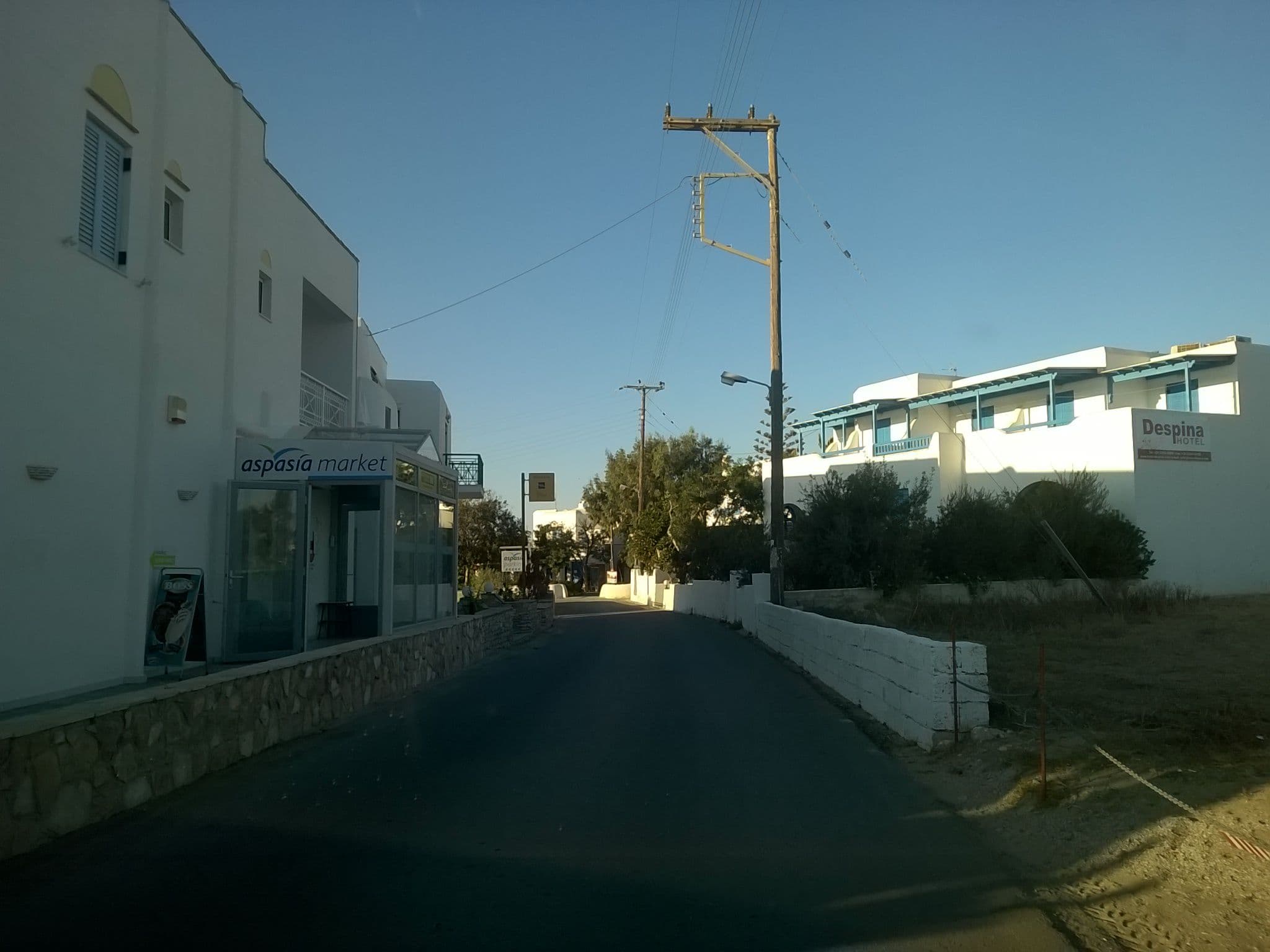 Street view near Hotel Aspasia, Náxos — © 100sassa (CC BY-SA · Mapillary)