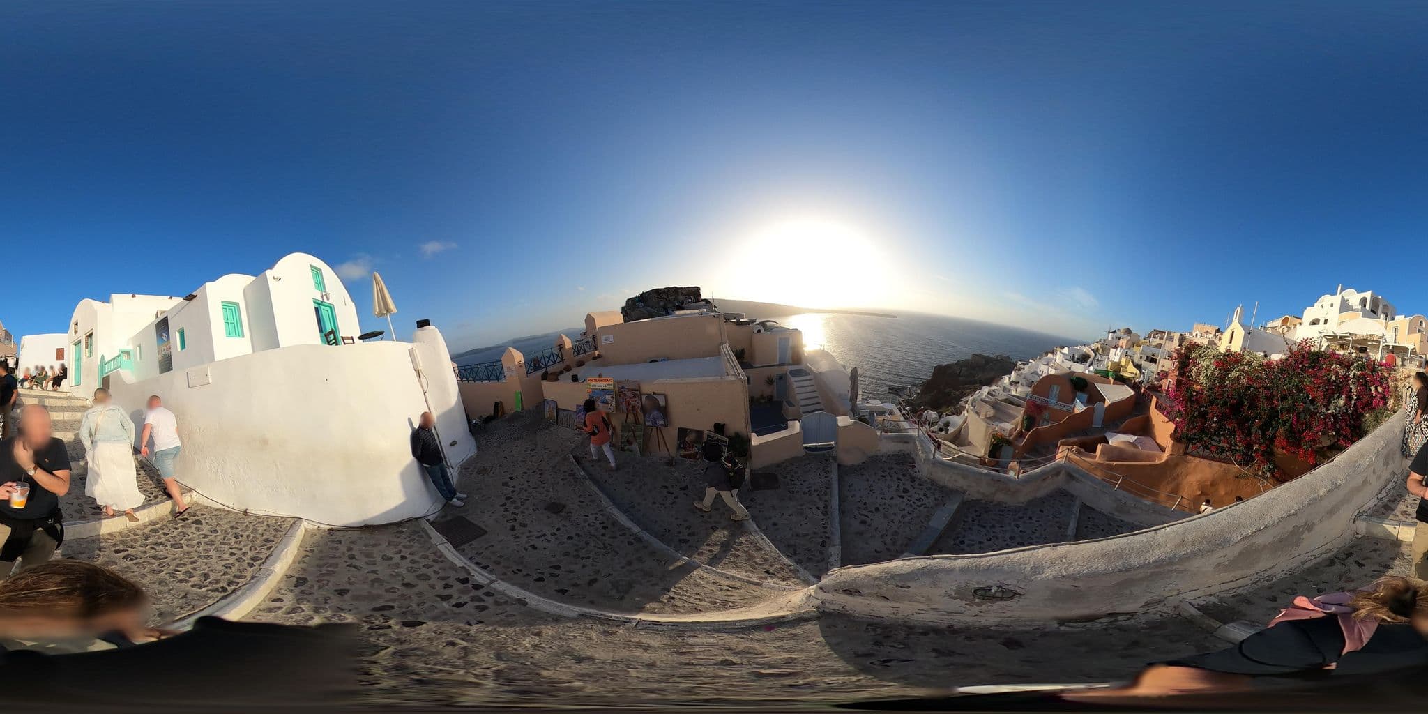 Street view near Art Maisons Oia Castle, Oía — © efikour (CC BY-SA · Mapillary)