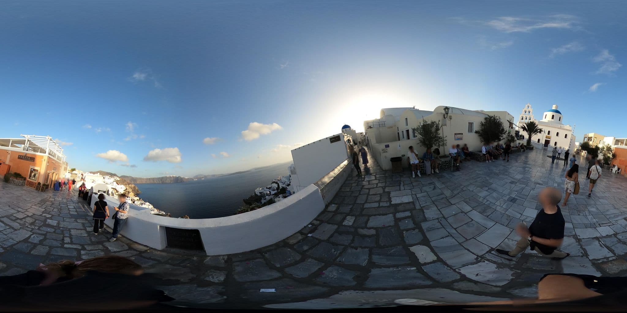 Street view near Aqua Terra, Oía — © efikour (CC BY-SA · Mapillary)