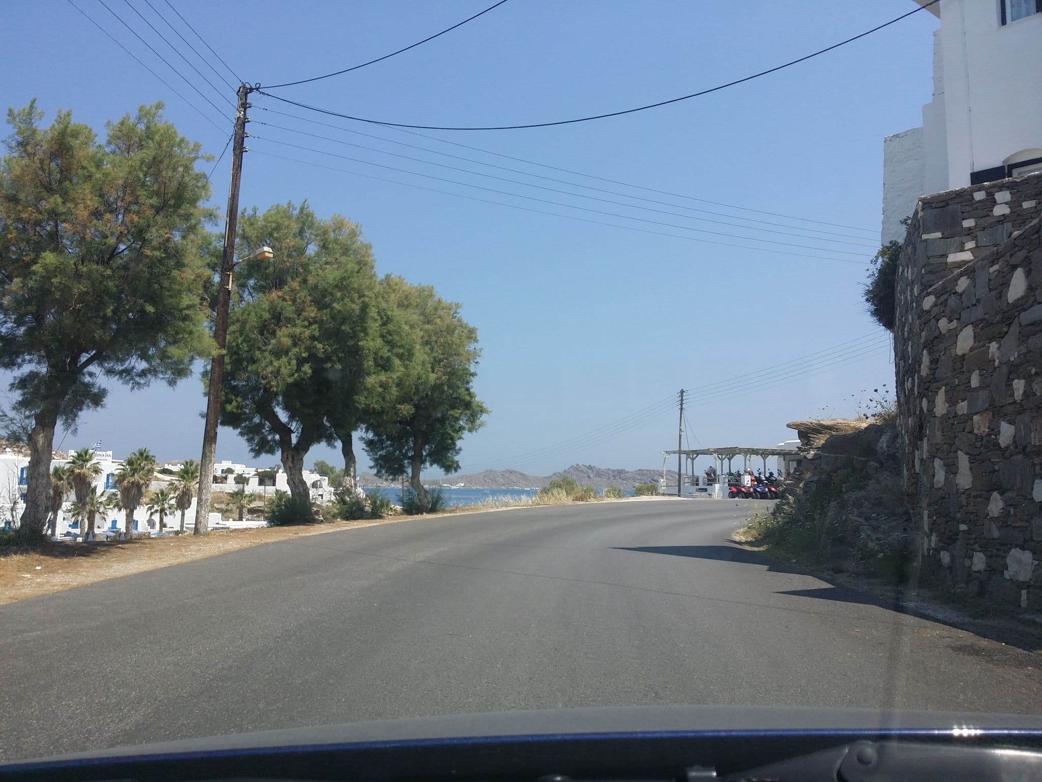 Street view near Antirides Hotel, Páros — © pppetros (CC BY-SA · Mapillary)