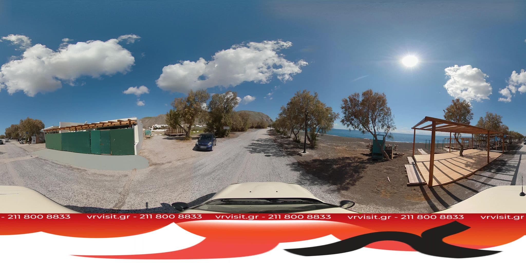 Street view near Perissa Bay Hotel, Emporeío — © VRvisit (CC BY-SA · Mapillary)
