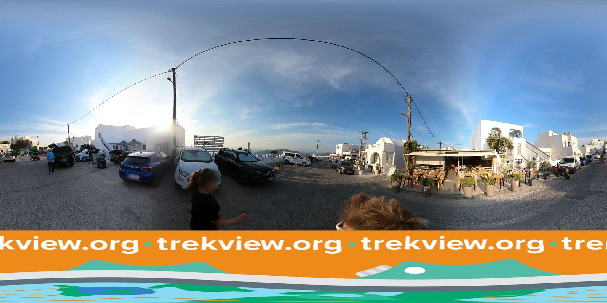 Street view near Unique Suites Santorini, Firá — © trekviewed (CC BY-SA · Mapillary)