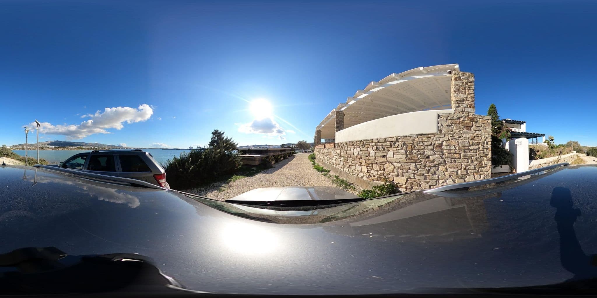Street view near Kouros village's pool, Páros — © RoikosSA (CC BY-SA · Mapillary)