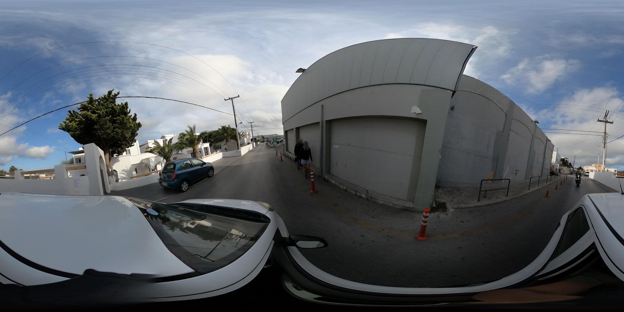 Street view near Kallisti Thera Hotel, Firá — © efikour (CC BY-SA · Mapillary)
