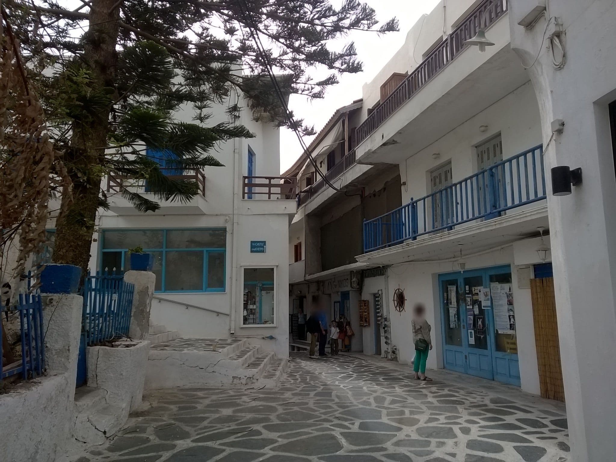 Street view near Melatio Old Castle, Náxos — © 100sassa (CC BY-SA · Mapillary)