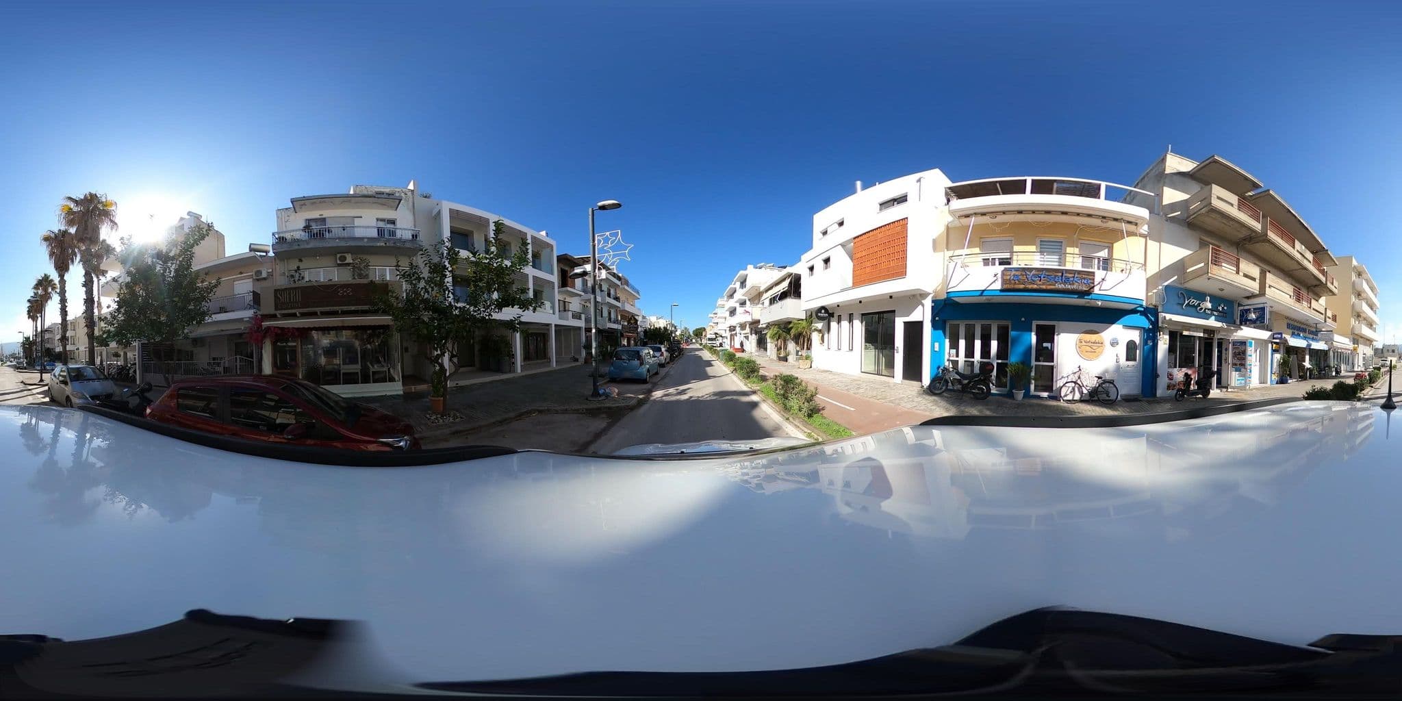 Street view near Achilleas Hotel Apartments, Kos — © RoikosSA (CC BY-SA · Mapillary)