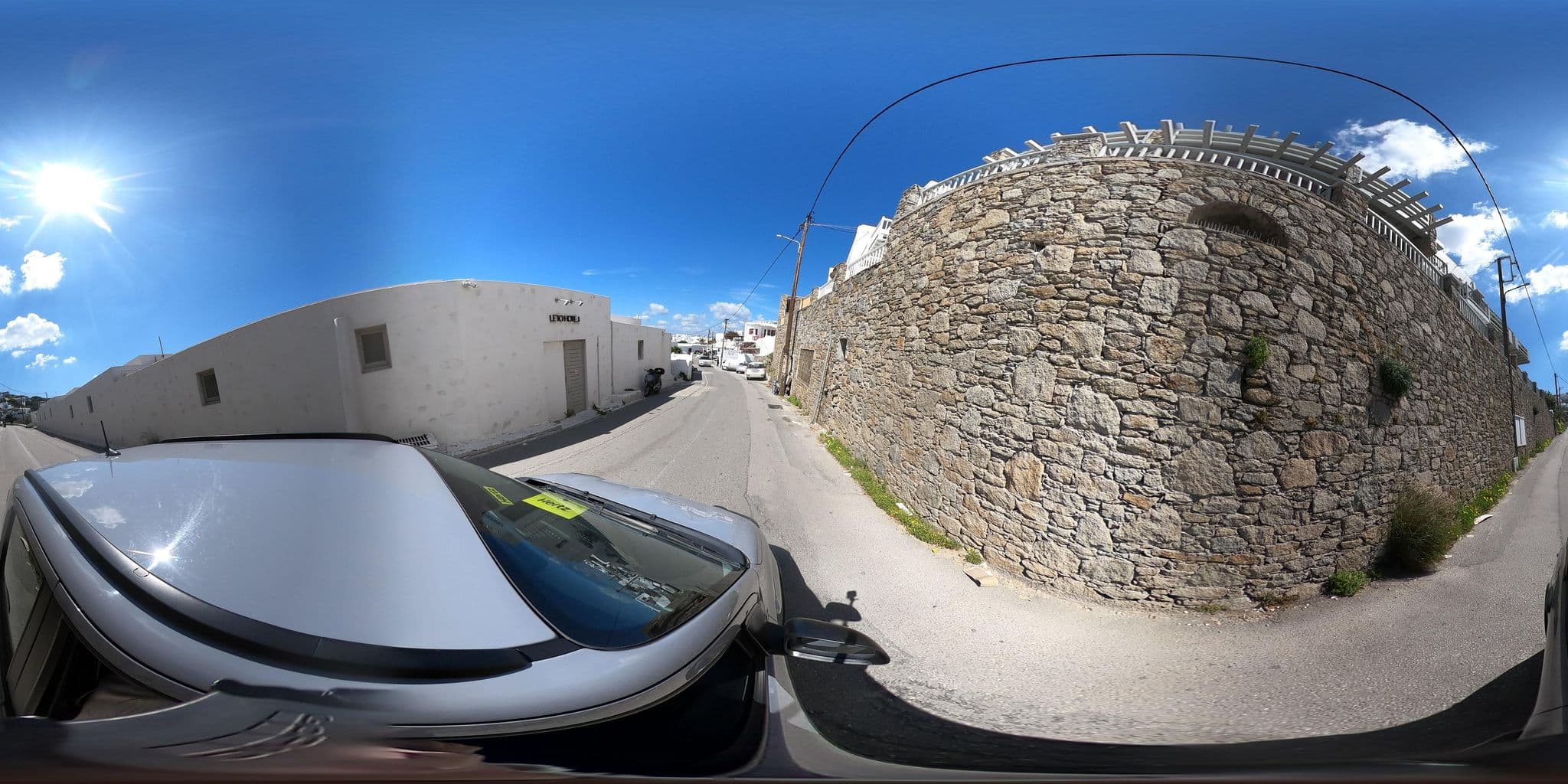 Street view near Yalos Hotel Mykonos, Mykonos — © efikour (CC BY-SA · Mapillary)
