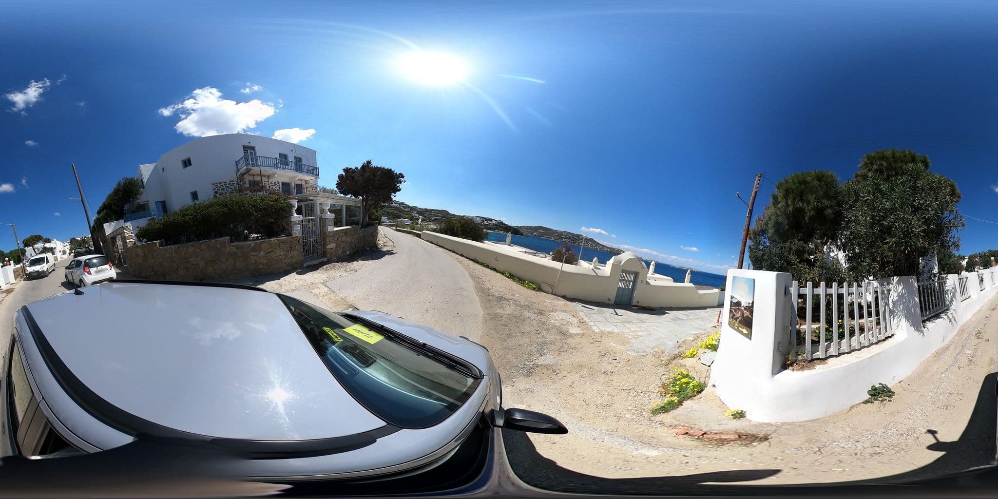 Street view near Belvedere Villa, Mykonos — © efikour (CC BY-SA · Mapillary)