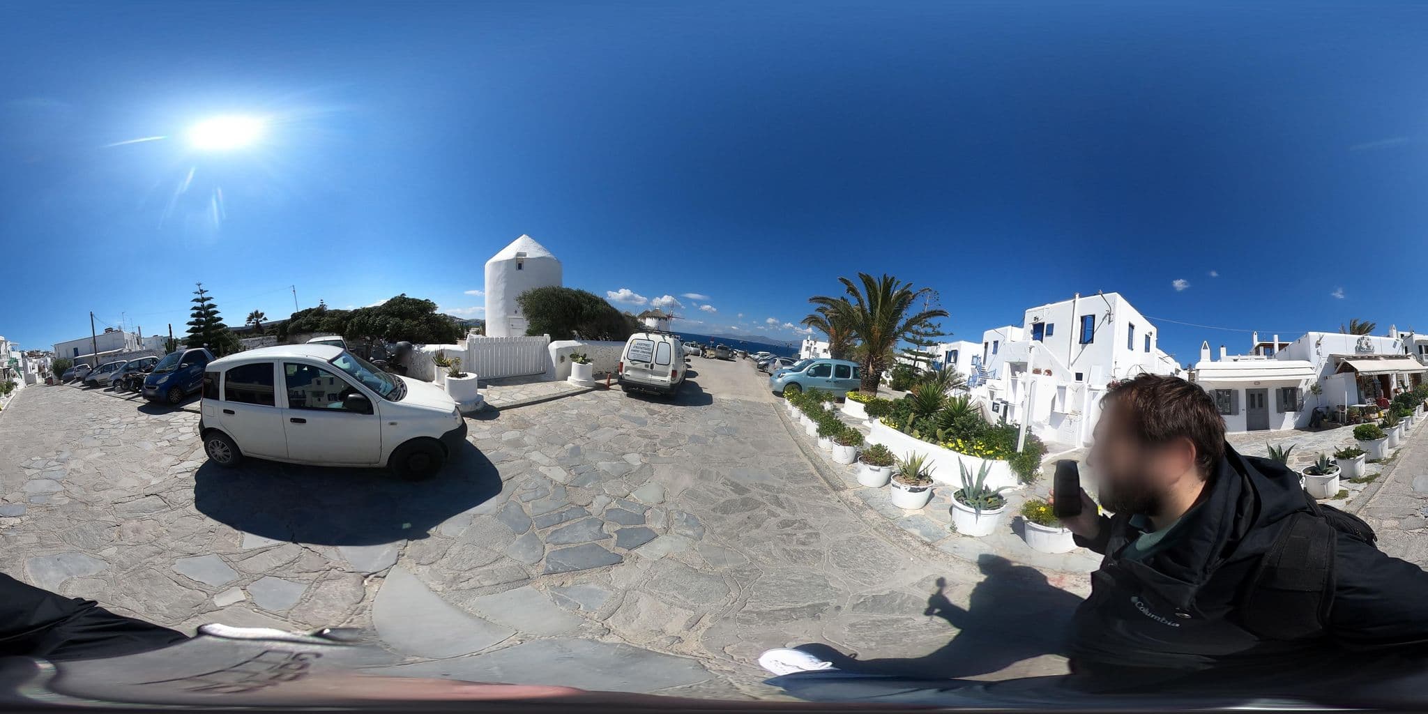 Street view near Kymata Pension, Mykonos — © efikour (CC BY-SA · Mapillary)