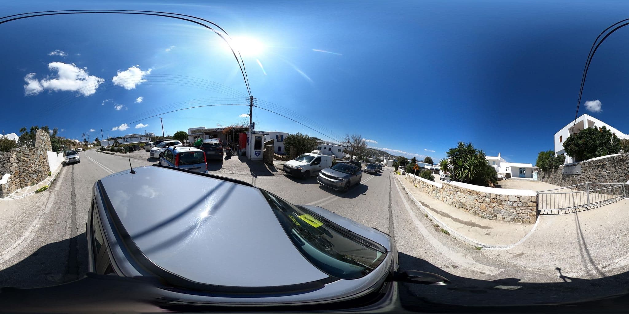 Street view near Dina Hotel, Mykonos — © efikour (CC BY-SA · Mapillary)