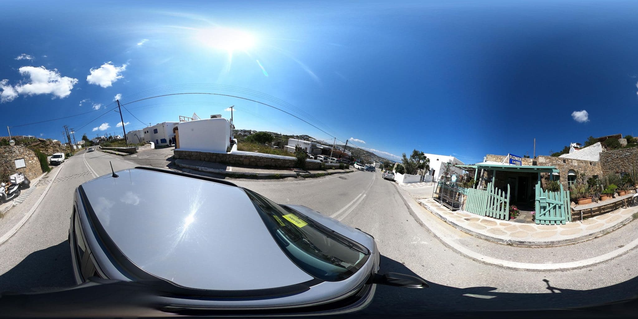 Street view near Adikri Villas, Mykonos — © efikour (CC BY-SA · Mapillary)