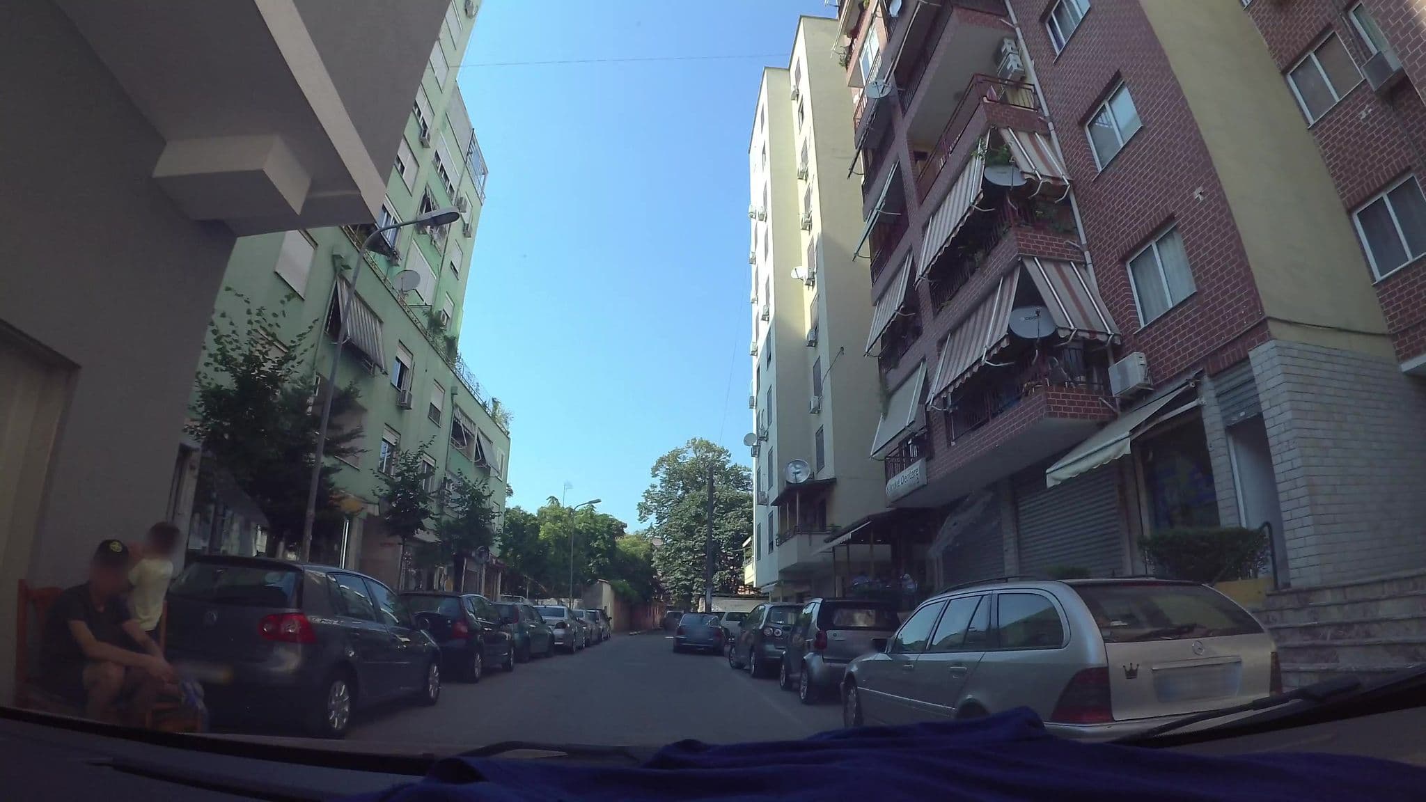 Street view near Relax Hostel, Tirana