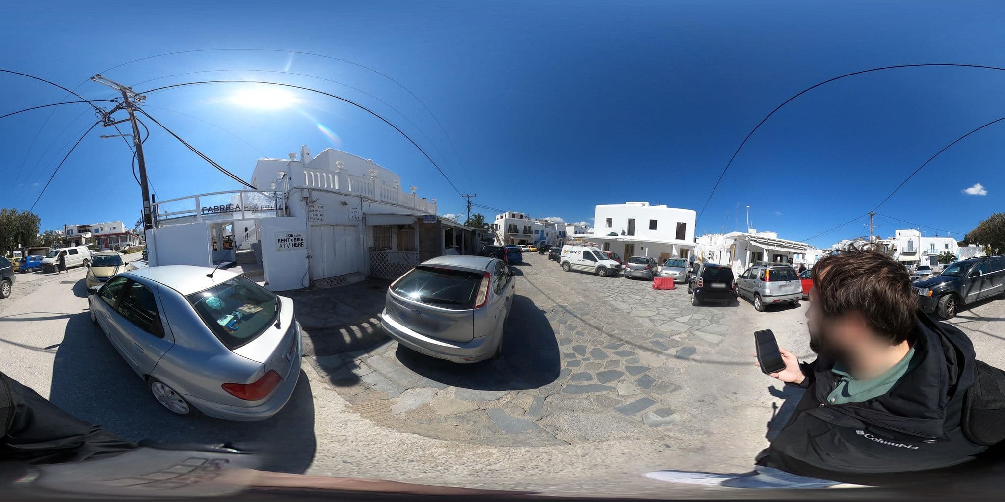 Street view near White Myth, Mykonos — © efikour (CC BY-SA · Mapillary)