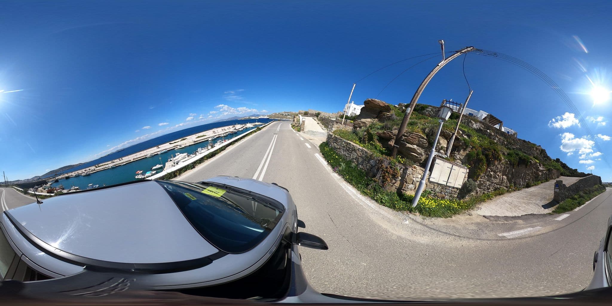 Street view near Apanema Resort, Mykonos — © efikour (CC BY-SA · Mapillary)