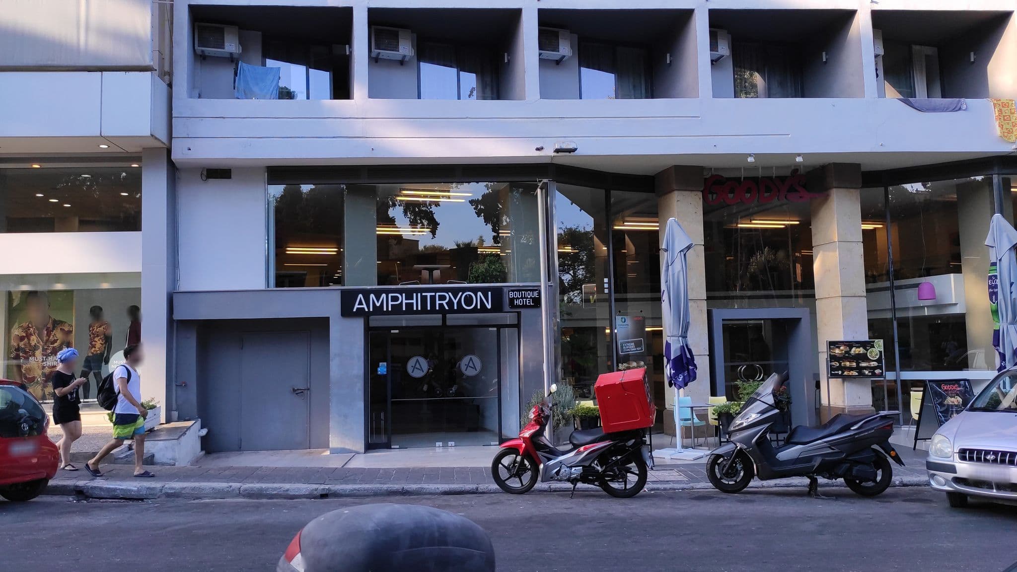 Street view near Room 407 Amphytrion Hotel, Ródos — © osm1012 (CC BY-SA · Mapillary)