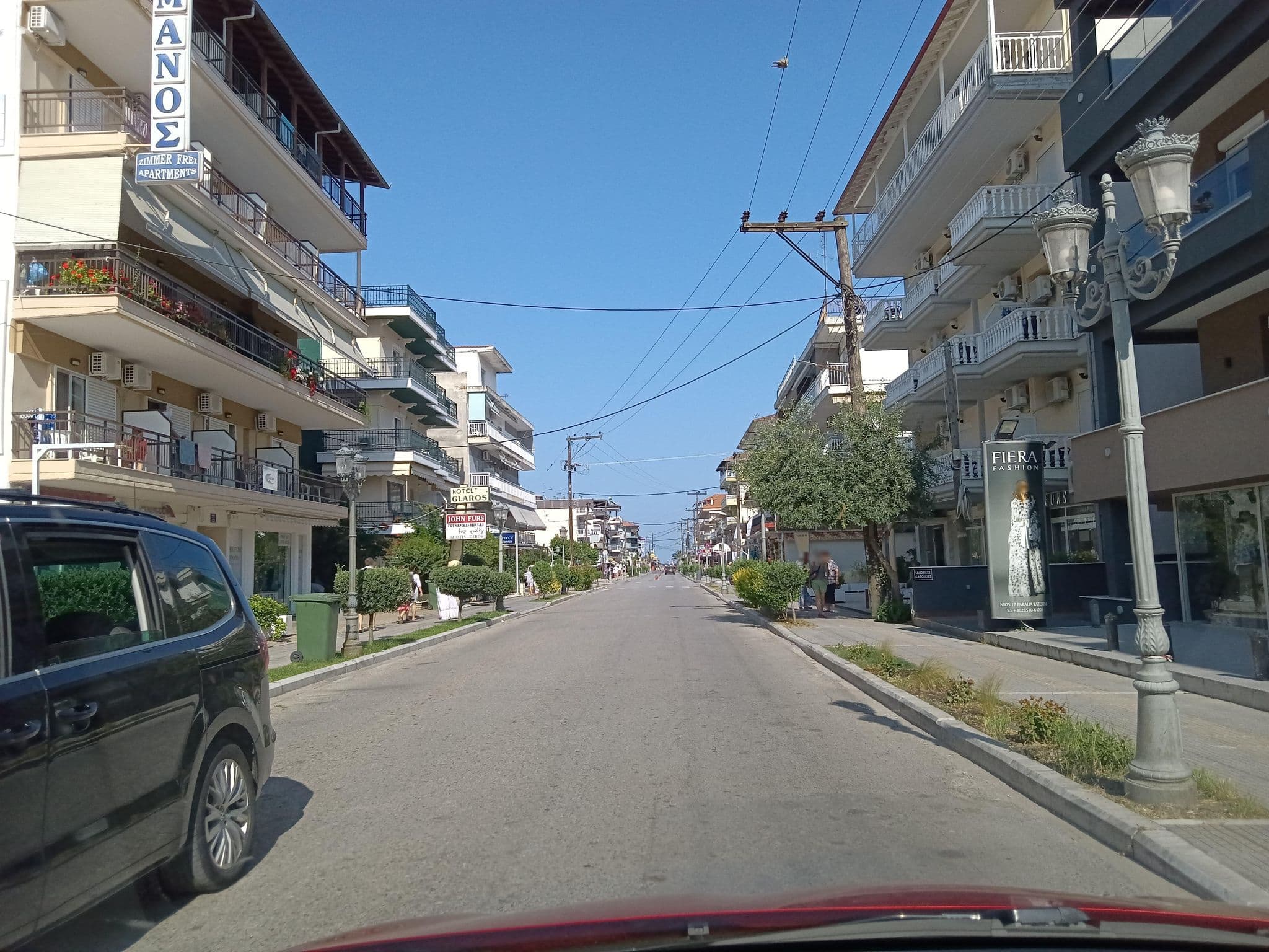 Street view near Hotel Studios San Georgio, Perístasi — © nglf (CC BY-SA · Mapillary)