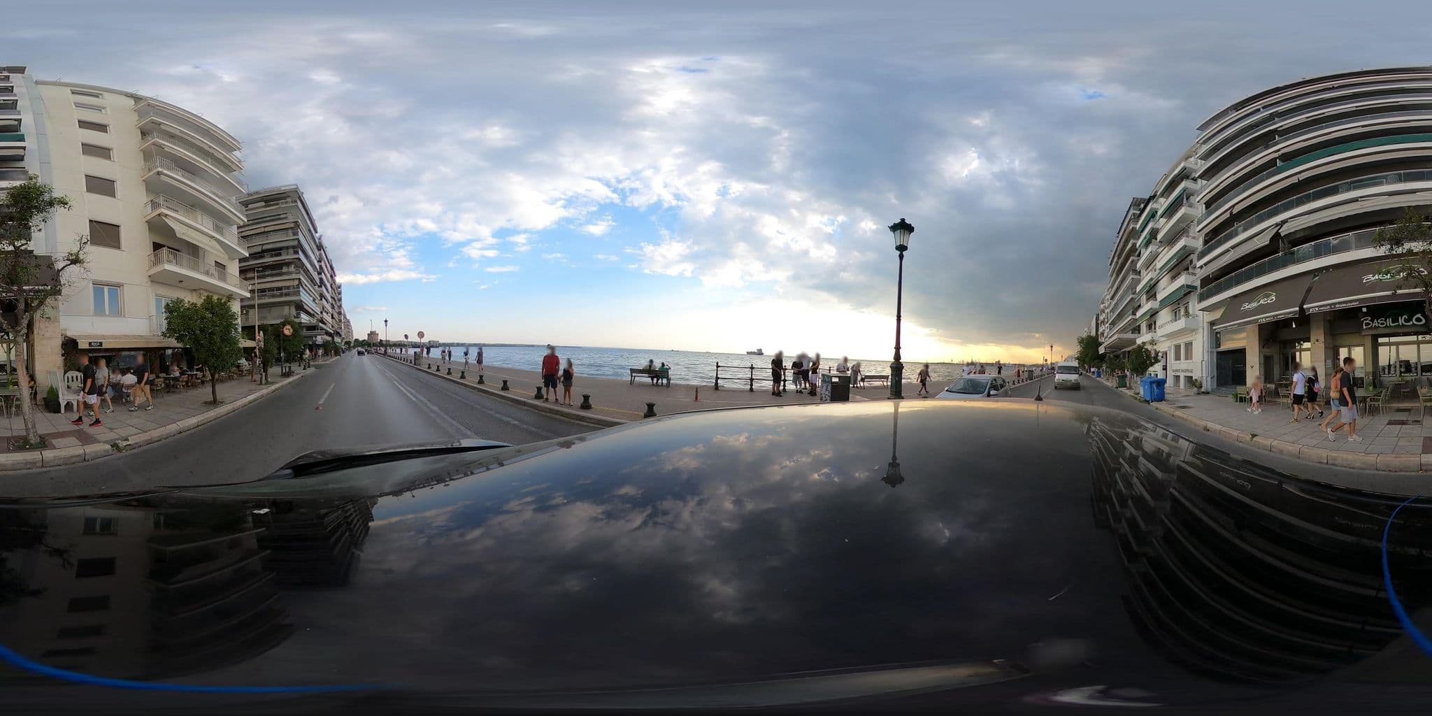 Street view near Aristotelis hotel, Thessaloníki — © geraki (CC BY-SA · Mapillary)