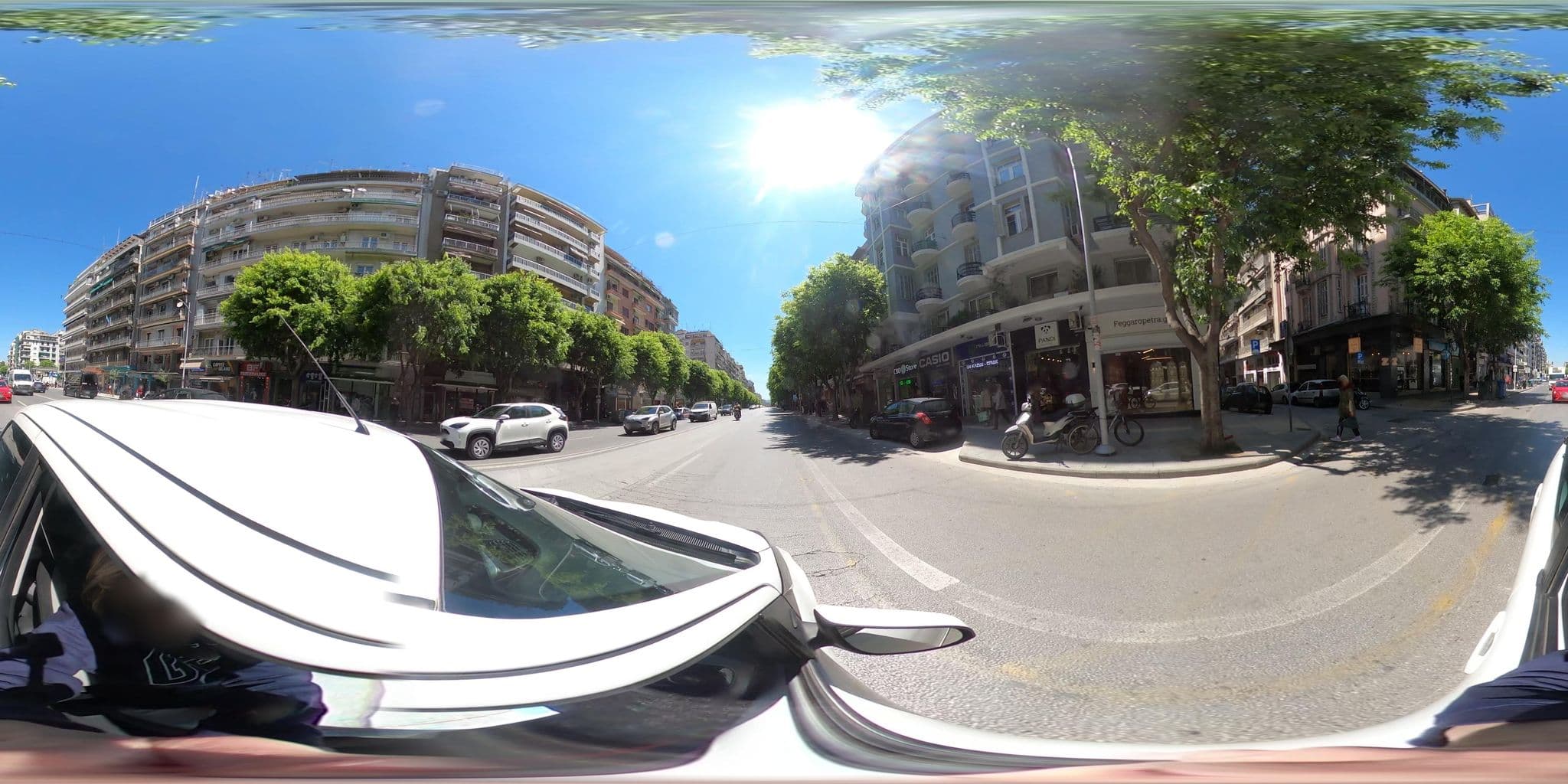 Street view near Olympic Bibis Hotel - Μπιμπησ Κ Γεωργιοσ, Thessaloníki — © VMConsulting (CC BY-SA · Mapillary)