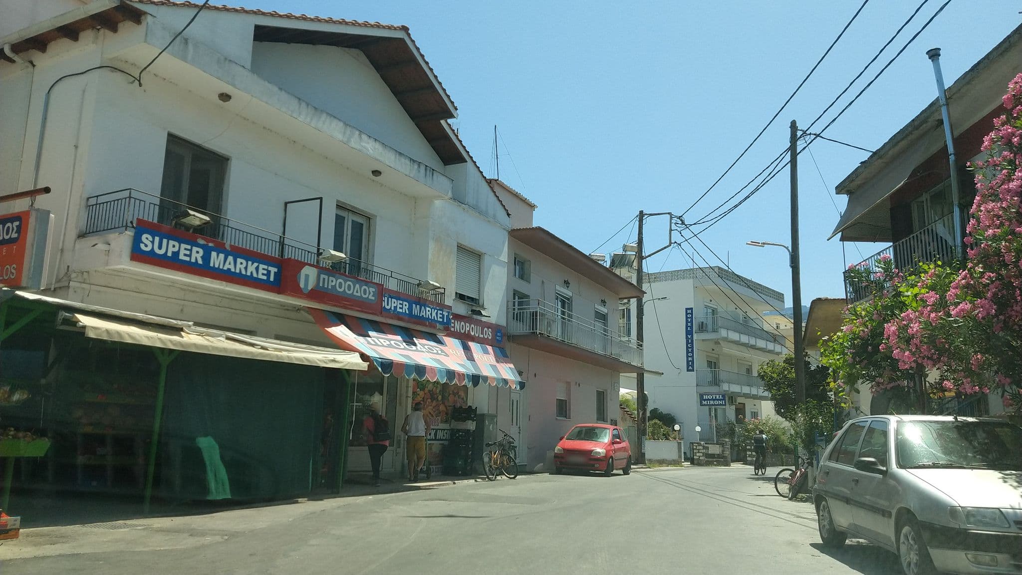 Street view near Hotel Mironi, Thásos — © lucia_ (CC BY-SA · Mapillary)